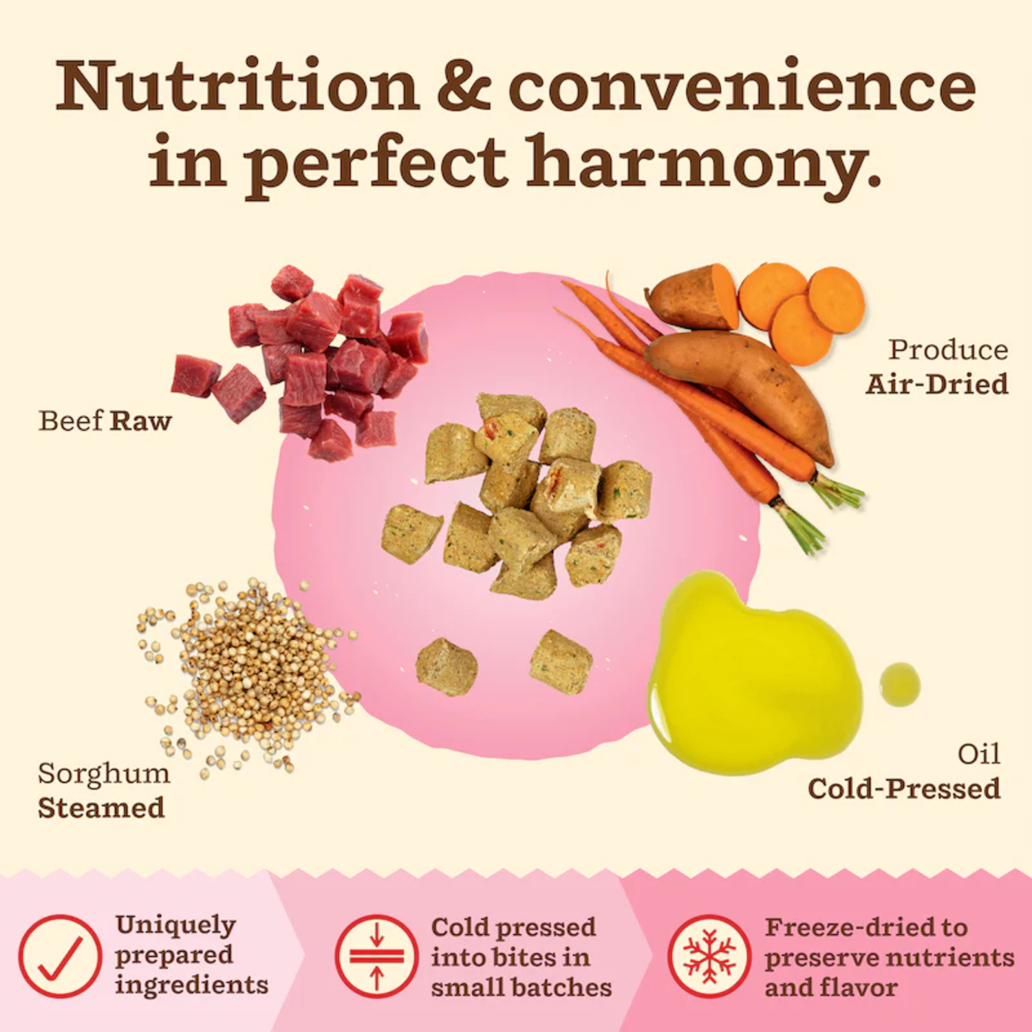 Primal Kibble In The Raw Beef Recipe Freeze-Dried Cat Food, 1.5-Lb