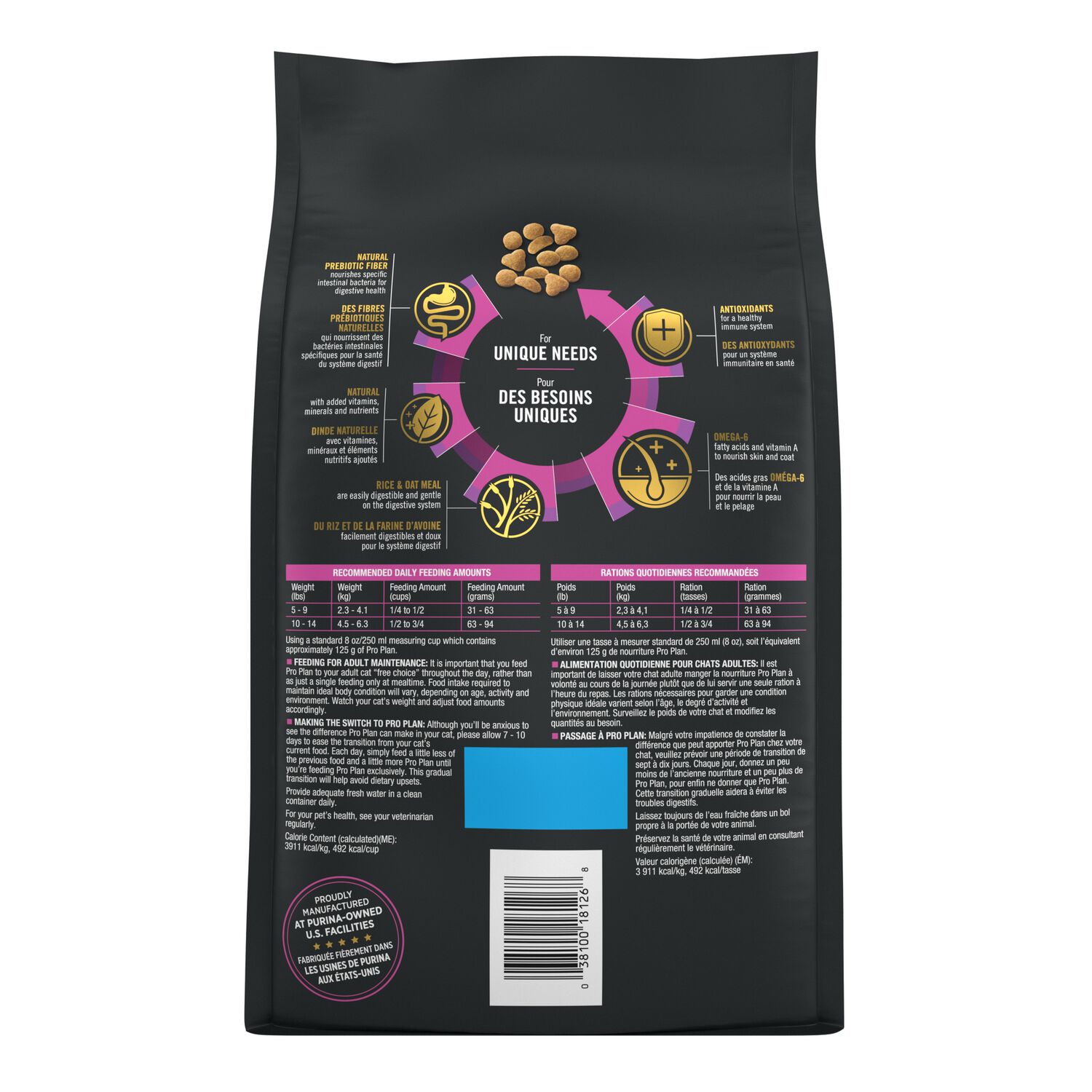 Purina Pro Plan Sensitive Skin And Stomach Dry Cat Food, Turkey And Oat Meal Formula, 12.5-Lb Bag