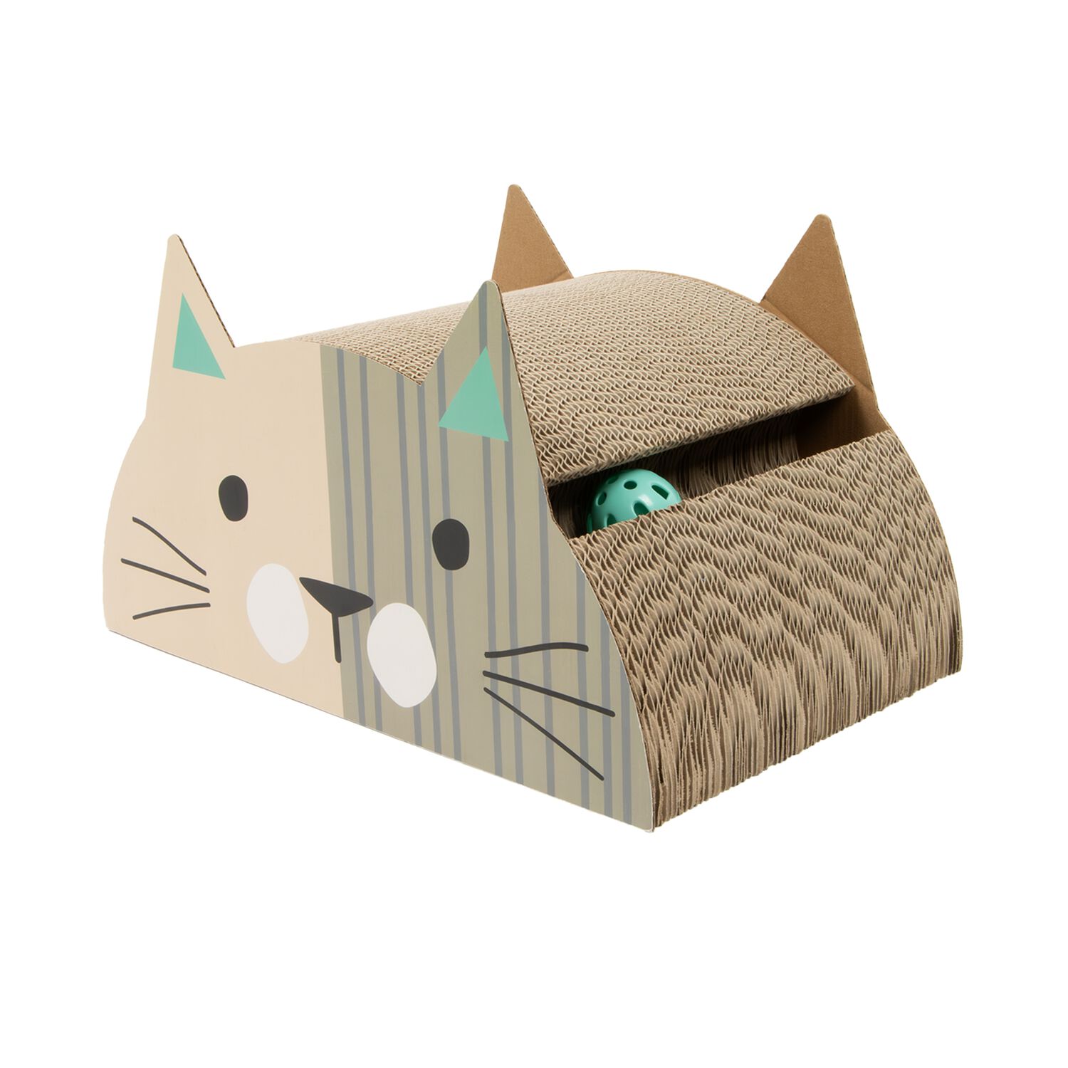 Aristopet Multi-Colored Playful Cardboard Ears Cat Scratcher