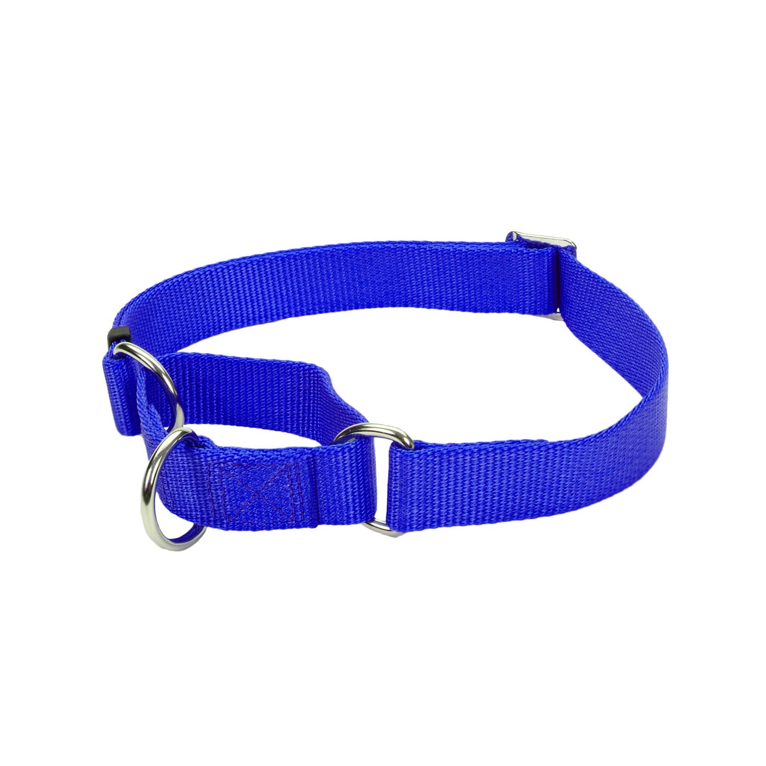 No Slip Martingale Adjustable Dog Collar Blue 1L Pet Supermarket