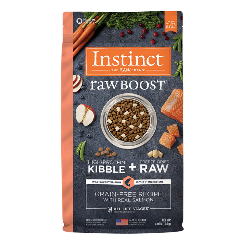 Raw Boost Grain Free Recipe With Real Salmon Dog Food image number 1