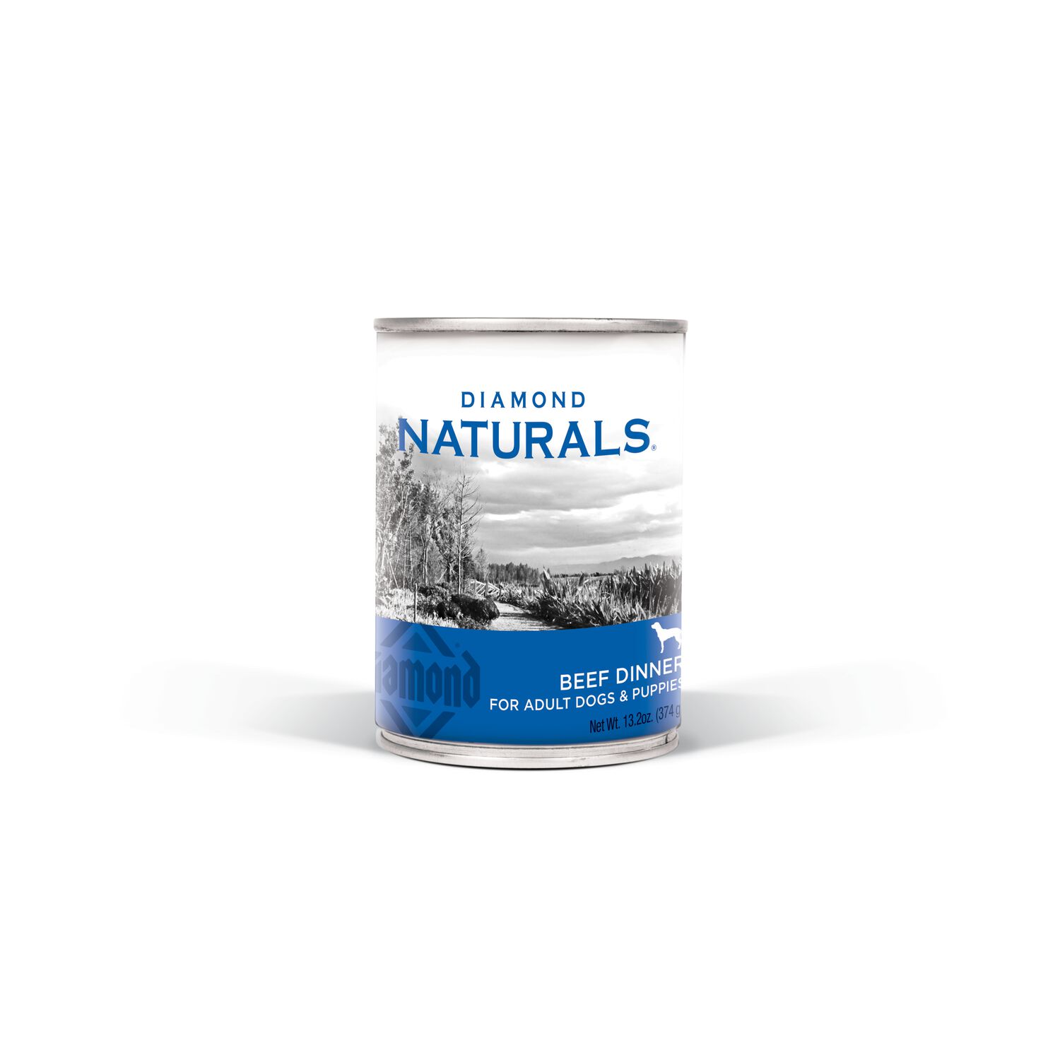 Diamond Naturals Beef Dinner For Adult Dogs & Puppies Wet Dog Food, 13.2-Oz Can