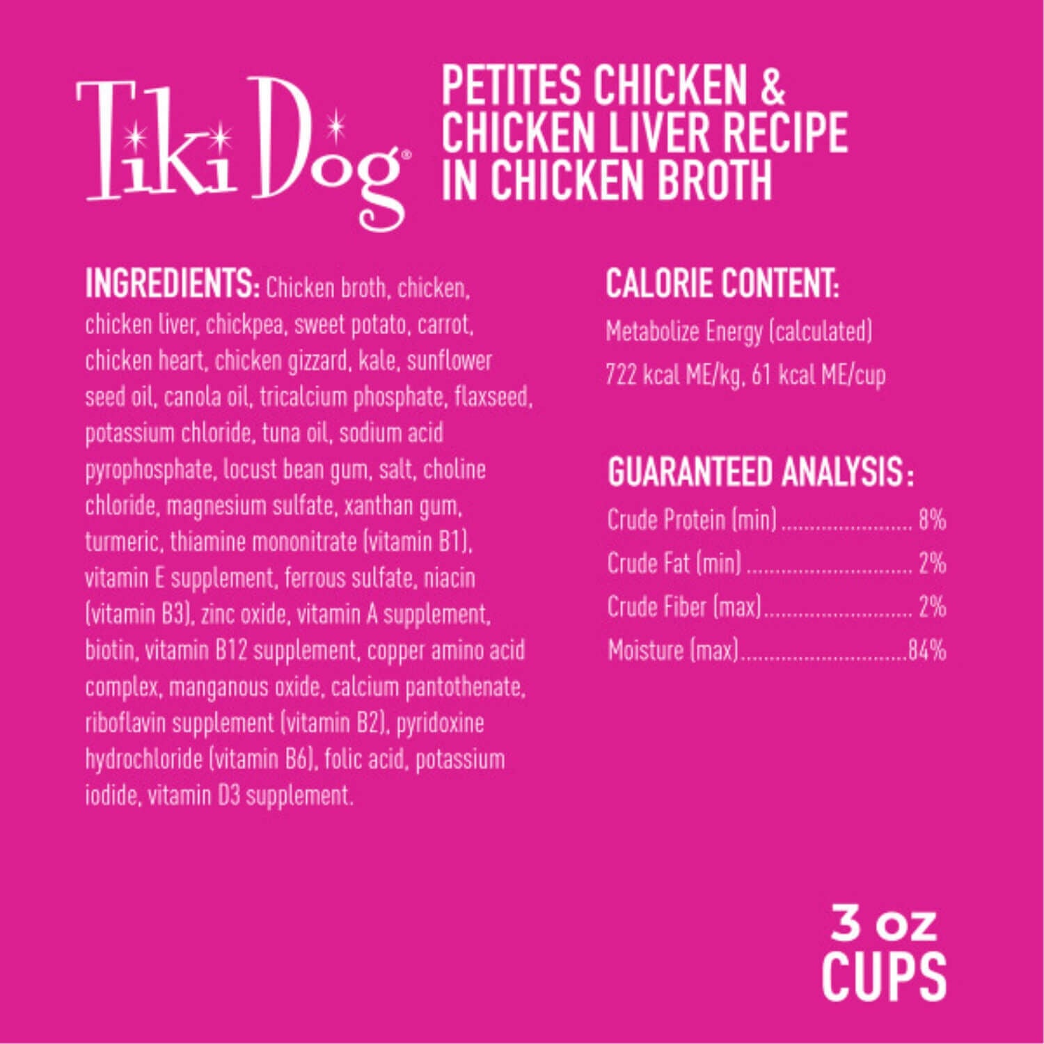 Tiki Dog Aloha Petites Wet Dog Food, Chicken