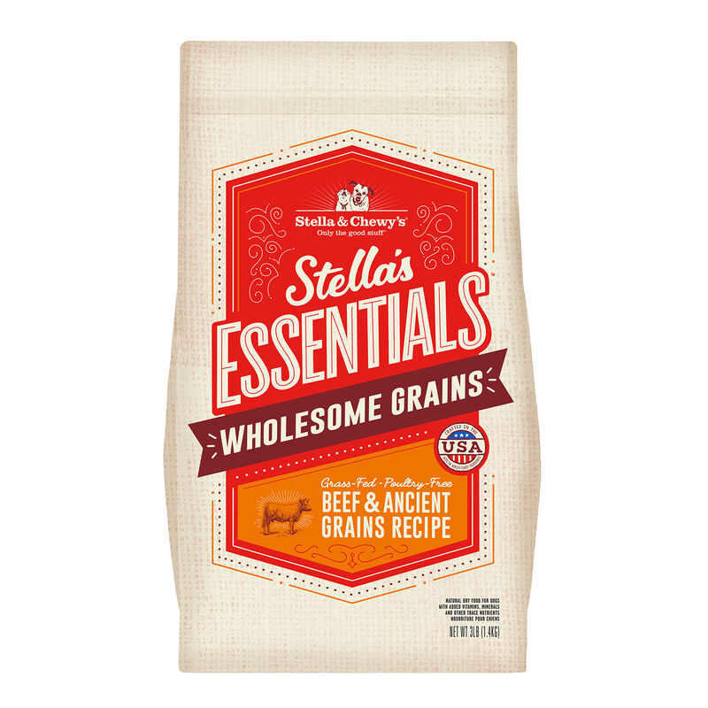 Stella'S Essentials Grass Fed Beef & Ancient Grains Recipe Dog Food image number 1