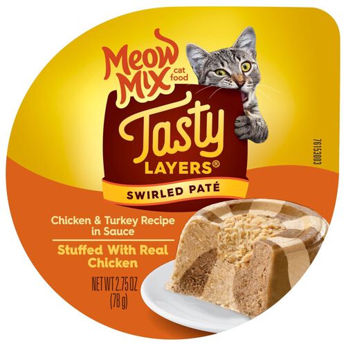 Meow Mix Tasty Layers Chicken And Turkey Recipe Wet Cat Food