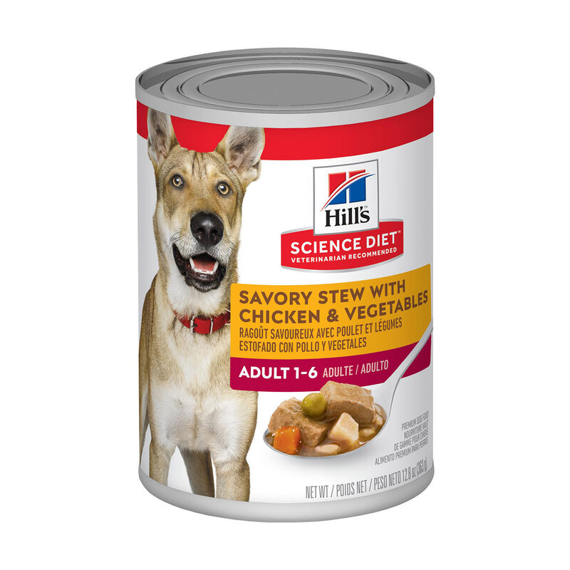 Hill'S Science Diet Savory Stew With Chicken & Vegetables Adult Wet Dog Food