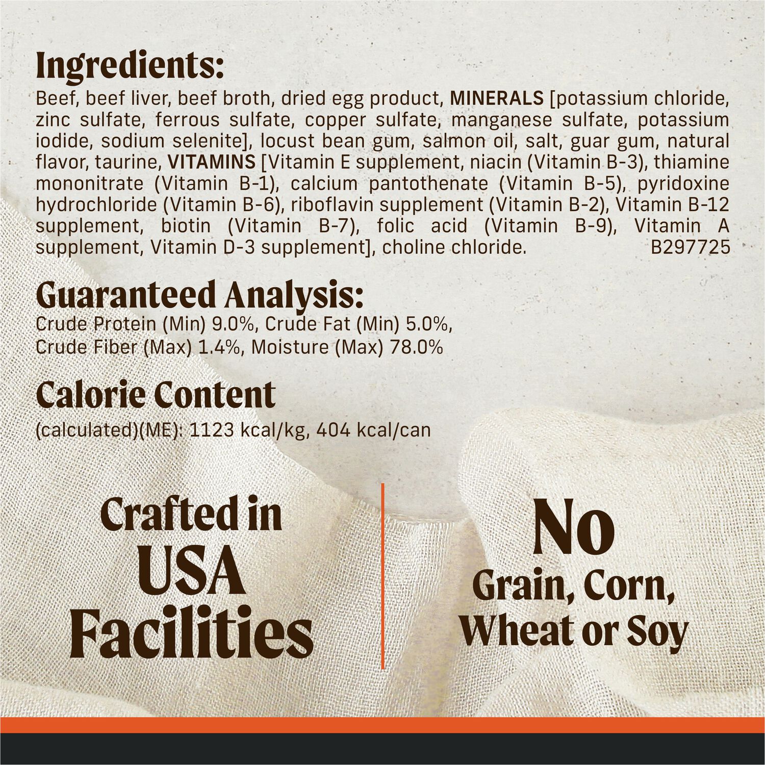Merrick Grain-Free Premium And Natural Canned Soft And Healthy Wet  Dog Food, Real Texas Beef Dinner Recipe, 12.7-Oz Can