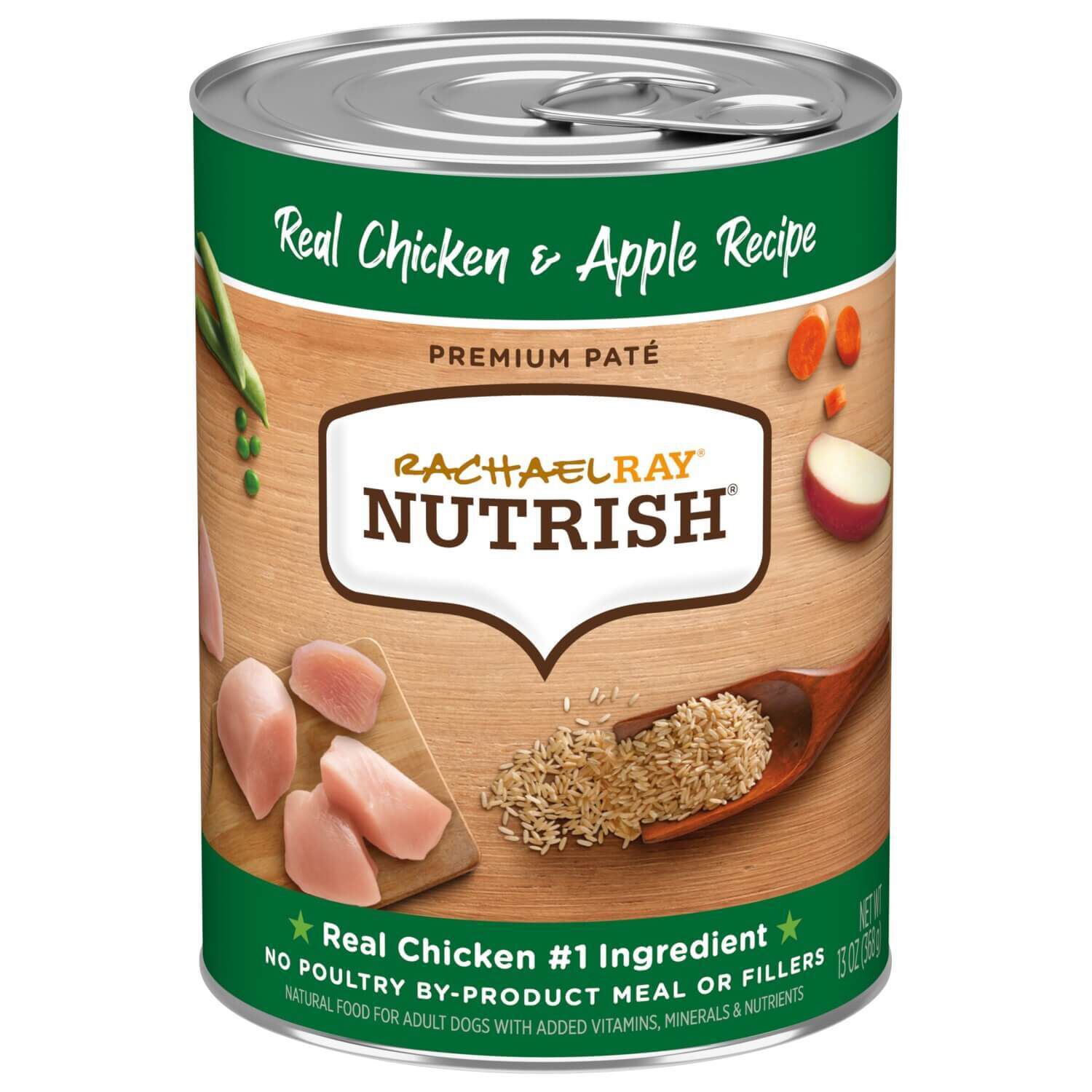 Rachael Ray Nutrish Real Chicken And Apple Premium Pate Wet Dog Food
