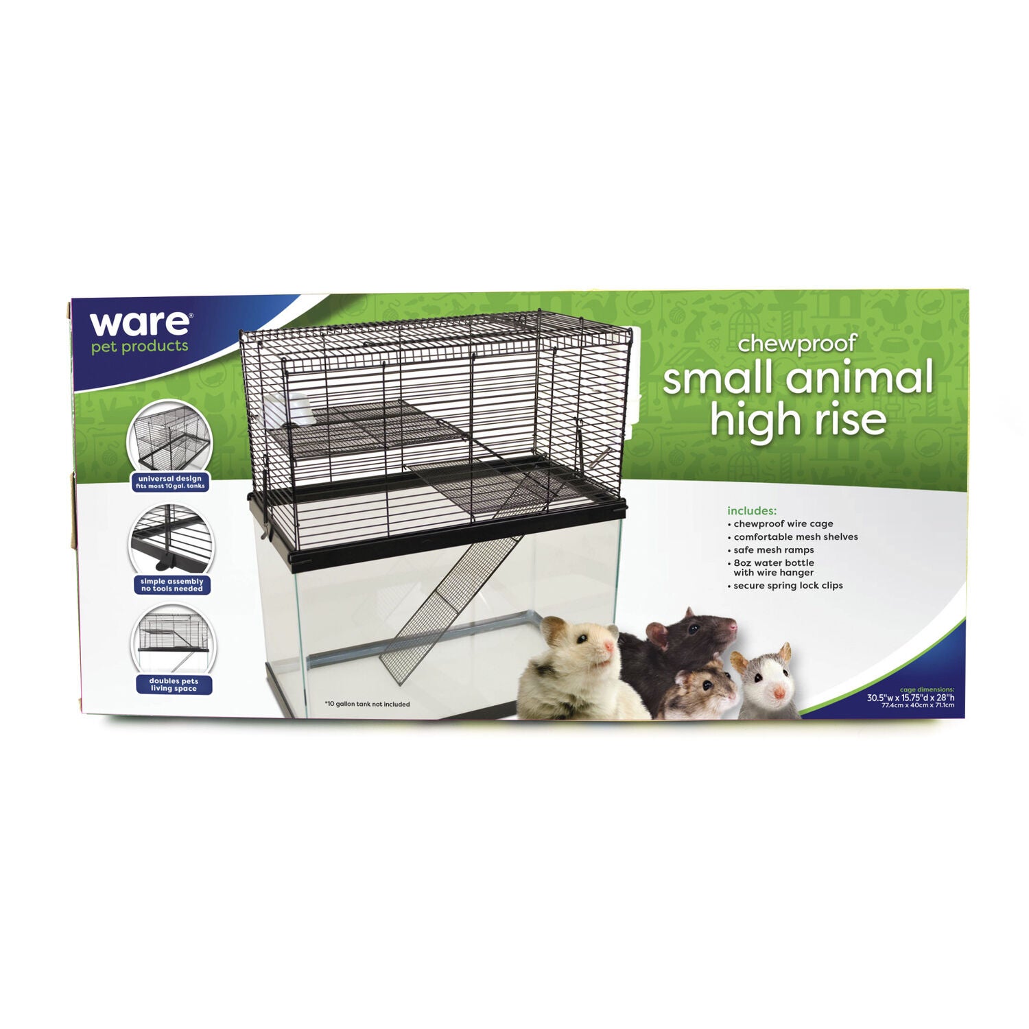 Ware Chew Proof High Rise Small Animal Pet Cage