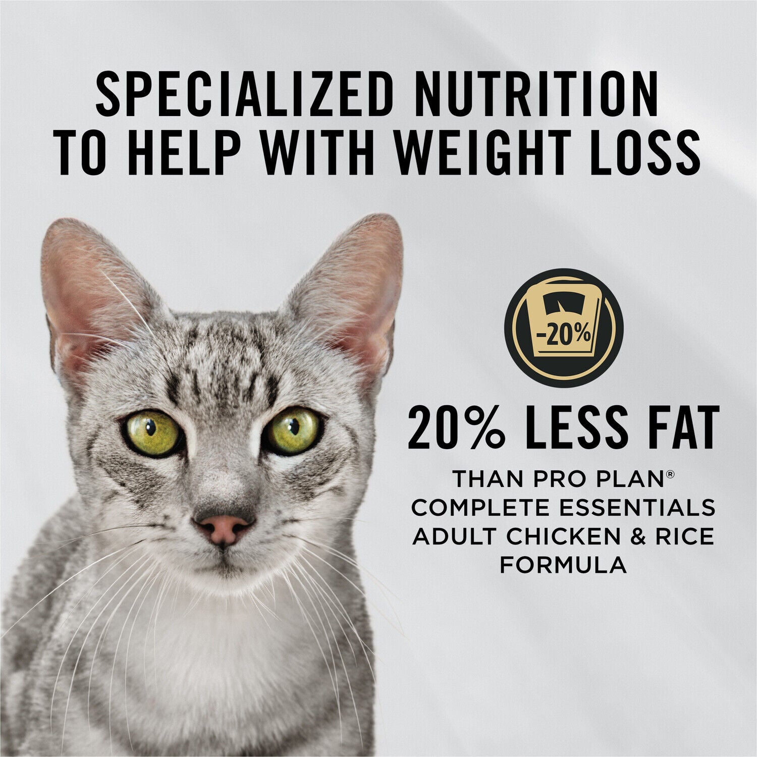Purina Pro Plan Weight Control Dry Cat Food, Chicken And Rice Formula - 3.5-Lb. Bag