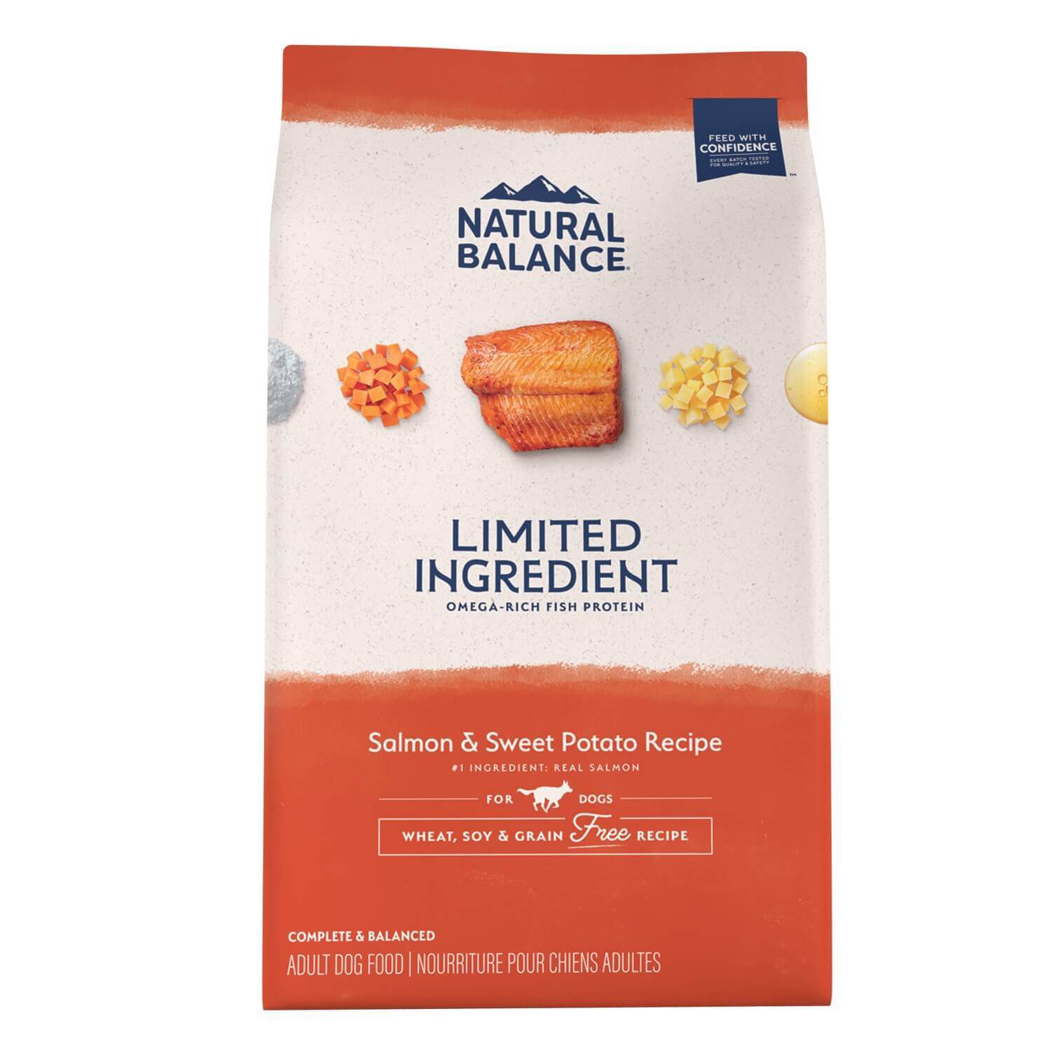 Natural Balance Limited Ingredient Grain Free Salmon & Sweet Potato Recipe Dry Dog Food, 4-Lb