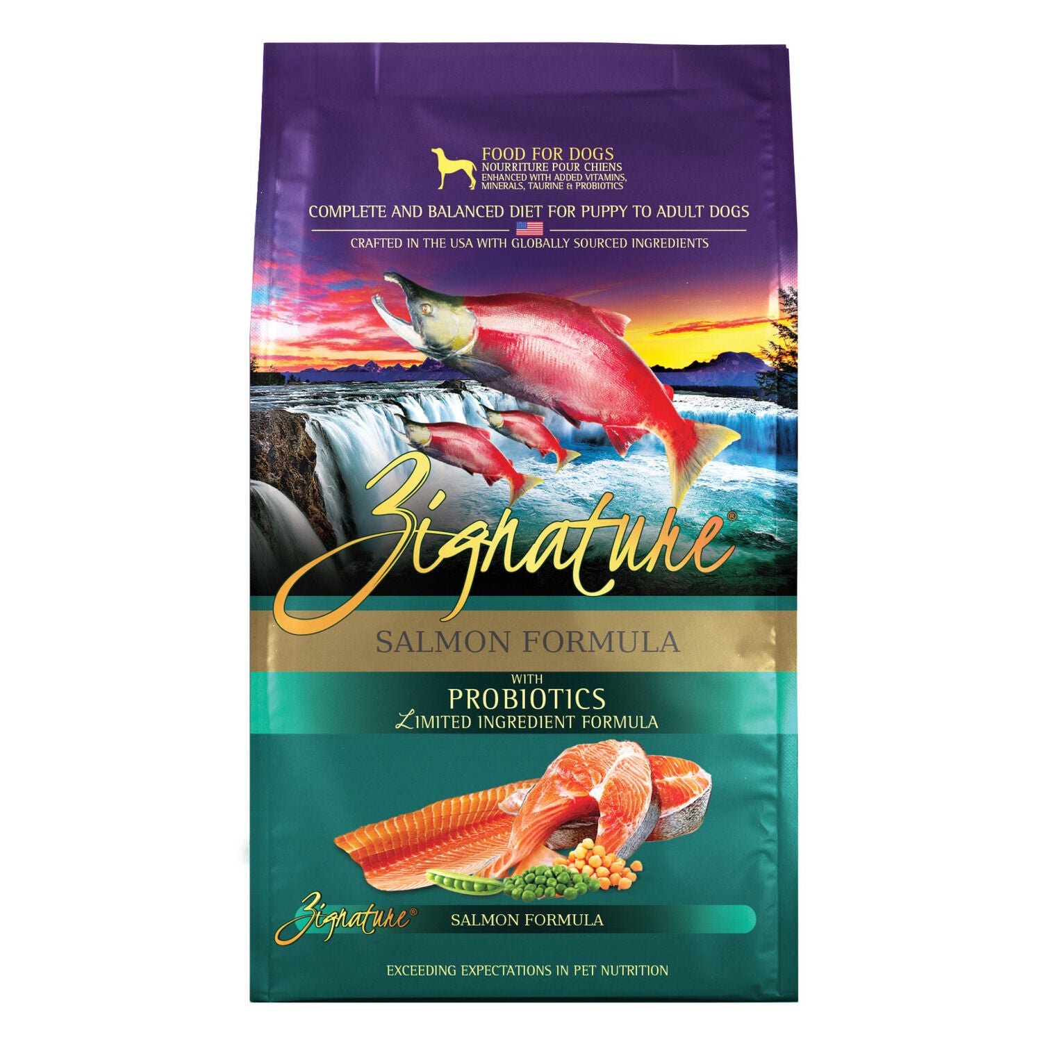 Zignature Salmon Formula Dry Dog Food, 25Lb