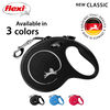 Flexi Classic Retractable Tape Dog Leash - Black, 16'