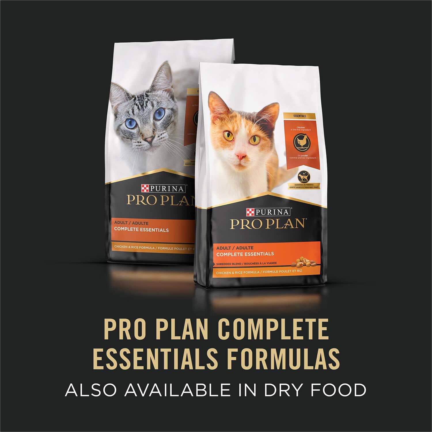 Purina Pro Plan Complete Essentials Classic Chunky Chicken Entree Adult Wet Cat Food, 3-Oz Can