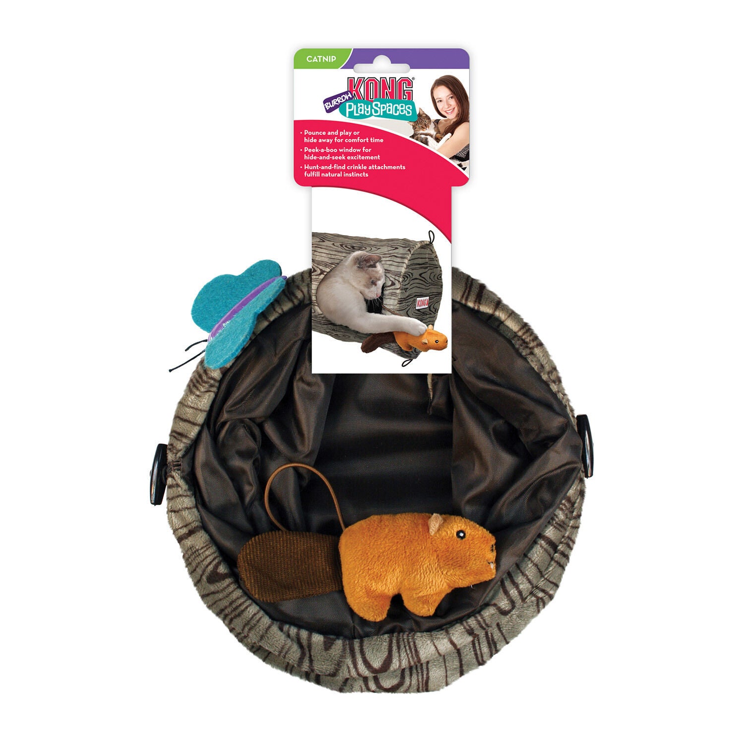 Kong Play Spaces Burrow Cat Toy