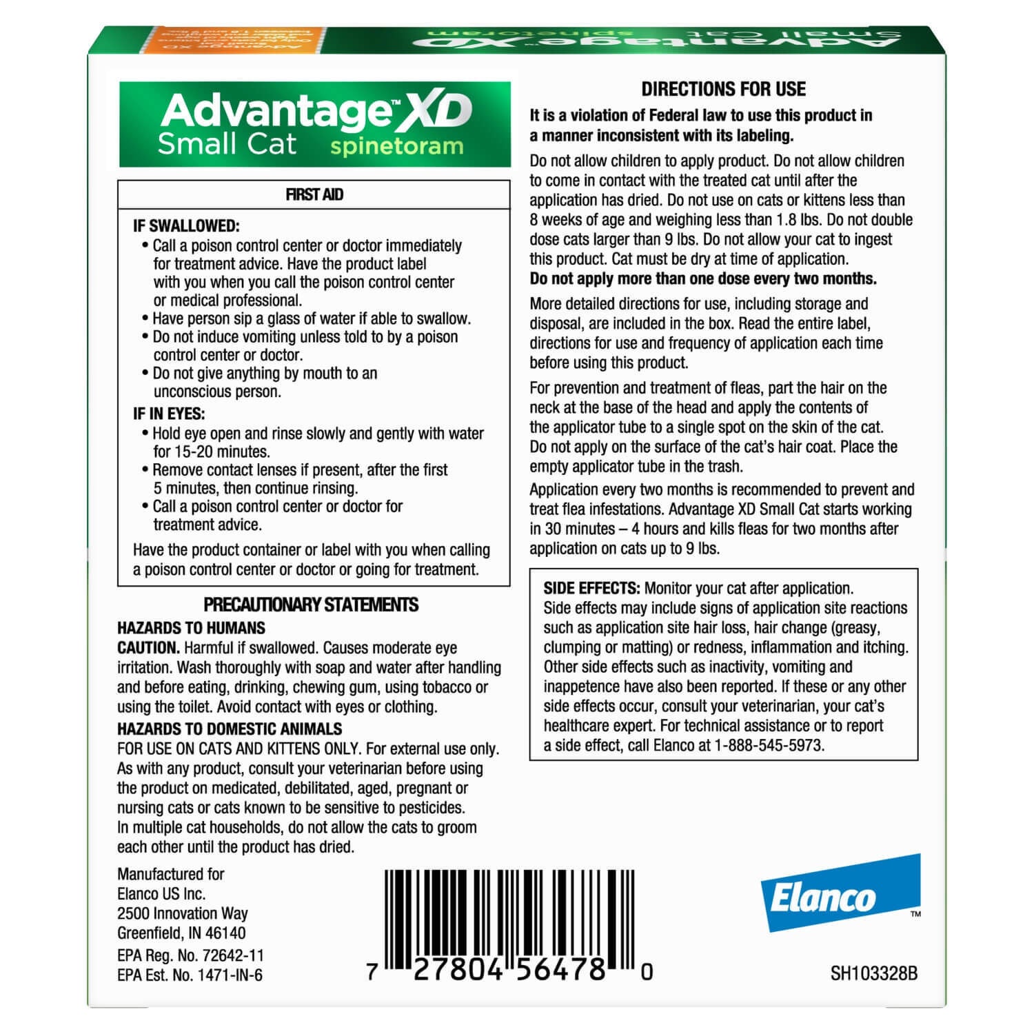 Advantage Xd Topical Flea Prevention & Treatment For Small Cats