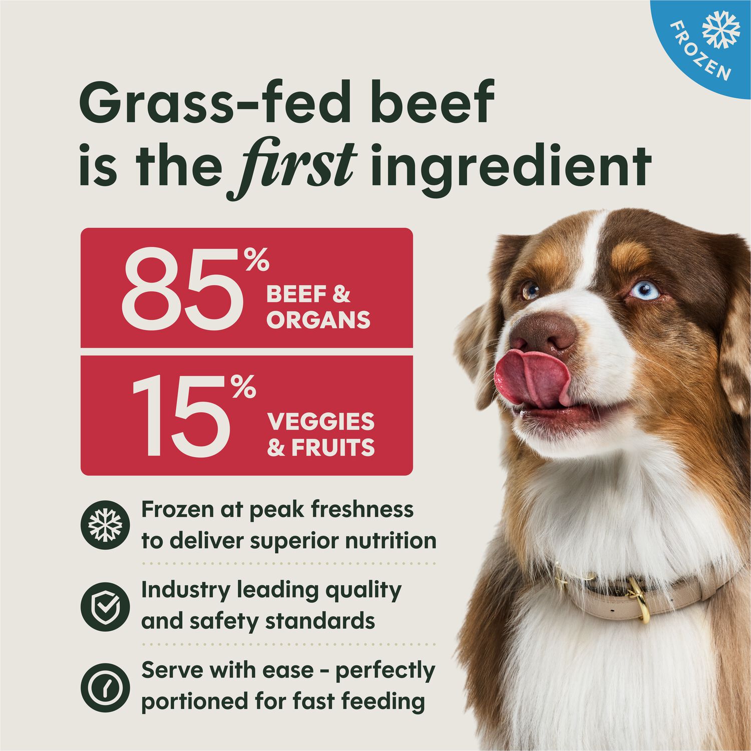 Instinct Freshraw Beef Medallions Frozen Dog Food, 3-Lb Bag