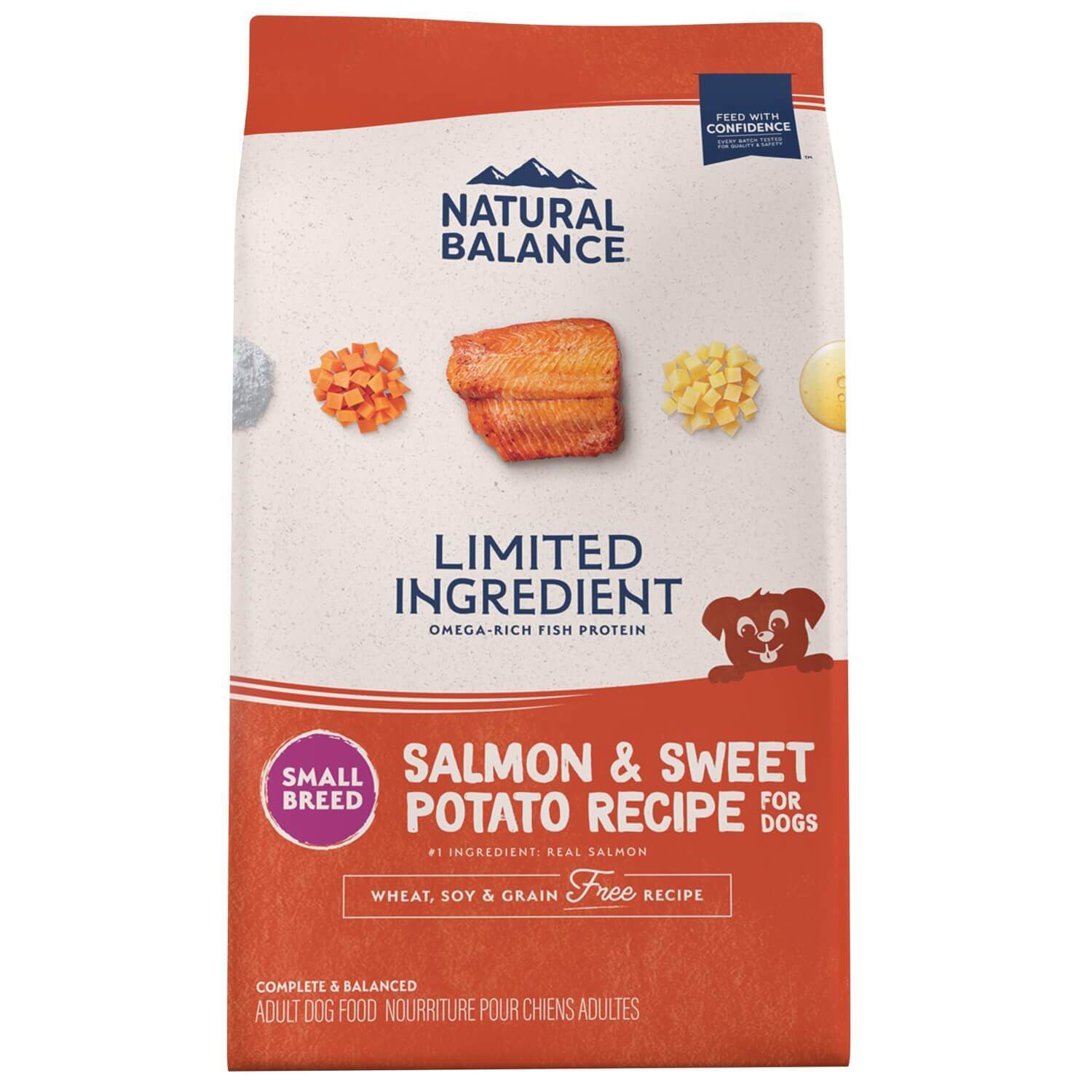 Natural Balance Limited Ingredient Grain Free Small Breed Salmon & Sweet Potato Recipe Dry Dog Food, 12-Lb