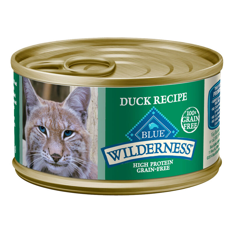Blue Buffalo Wilderness Grain Free Duck Recipe Adult Wet Cat Food, 3oz
