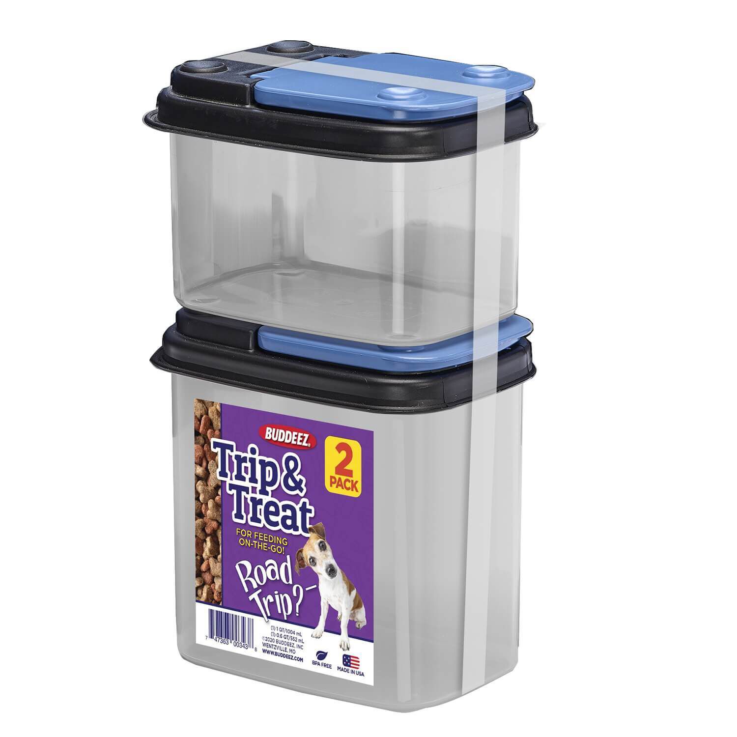 Buddeez Trip & Treat Cat & Dog Food Storage System