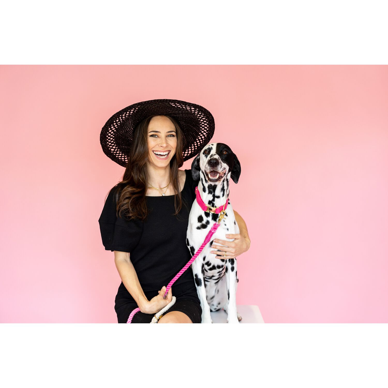 Pink Papyrus Maggie Rope Dog Leash, 6 Feet Long, Pink