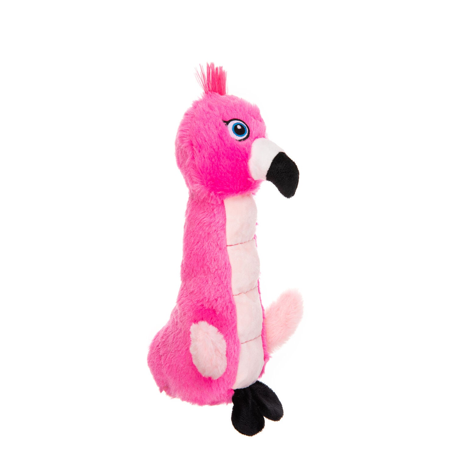 Growl Belly Burdz Fiona The Pink Flamingo Plush Squeaky Dog Toy, 12"