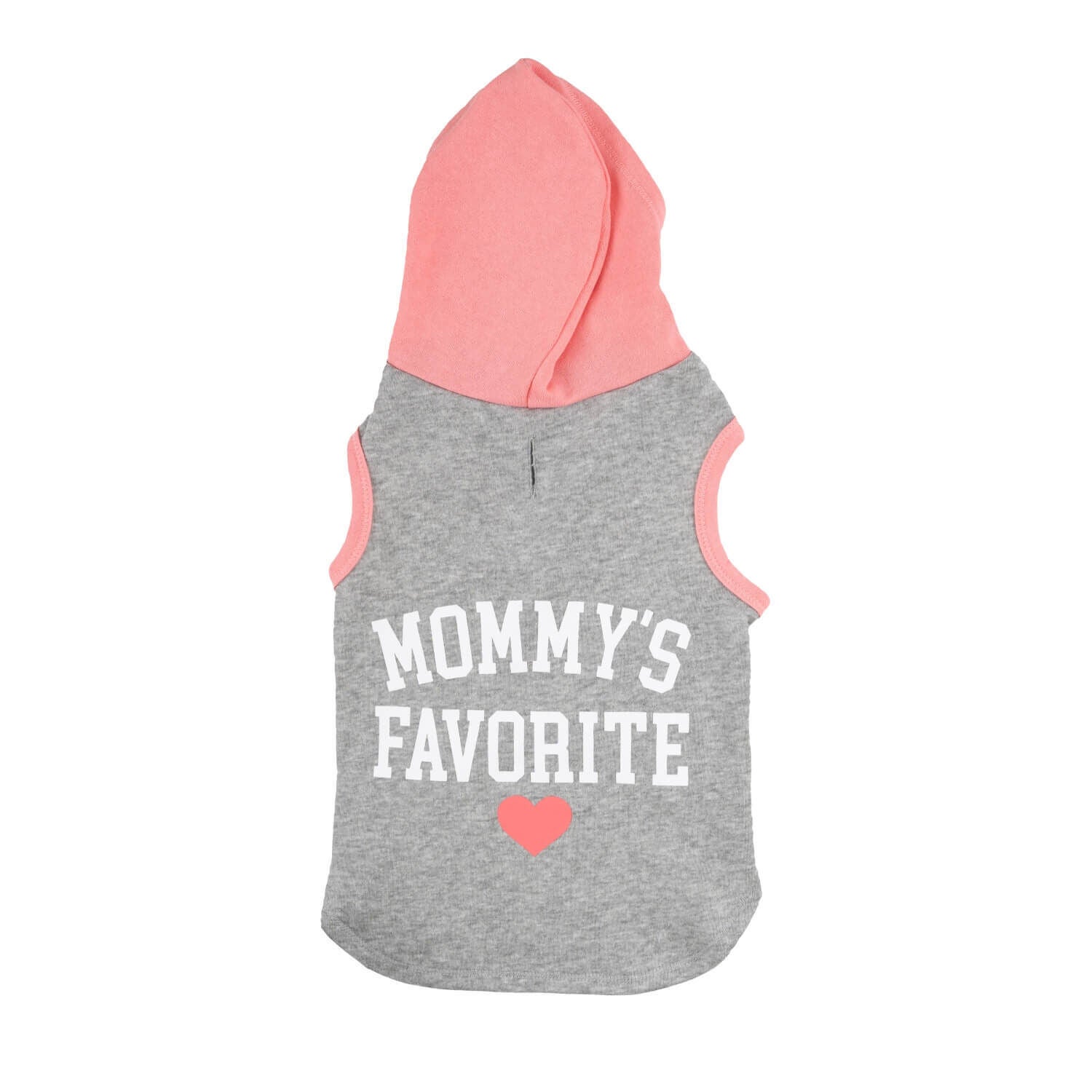 Simply Dog Mommy's Favorite Pink & Gray Dog Hoodie