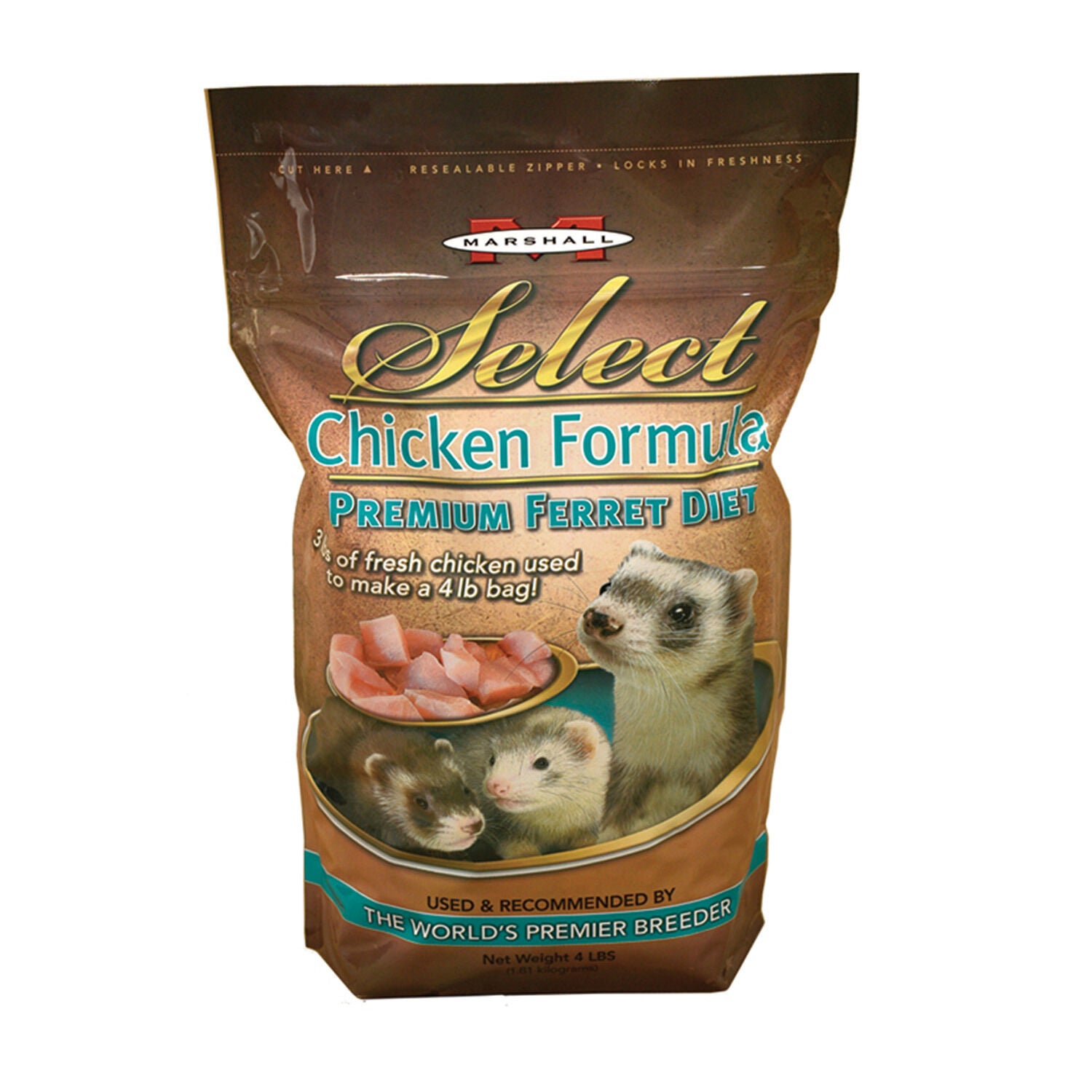 Select Chicken Formula Premium Ferret Diet 4lb Pet Supermarket