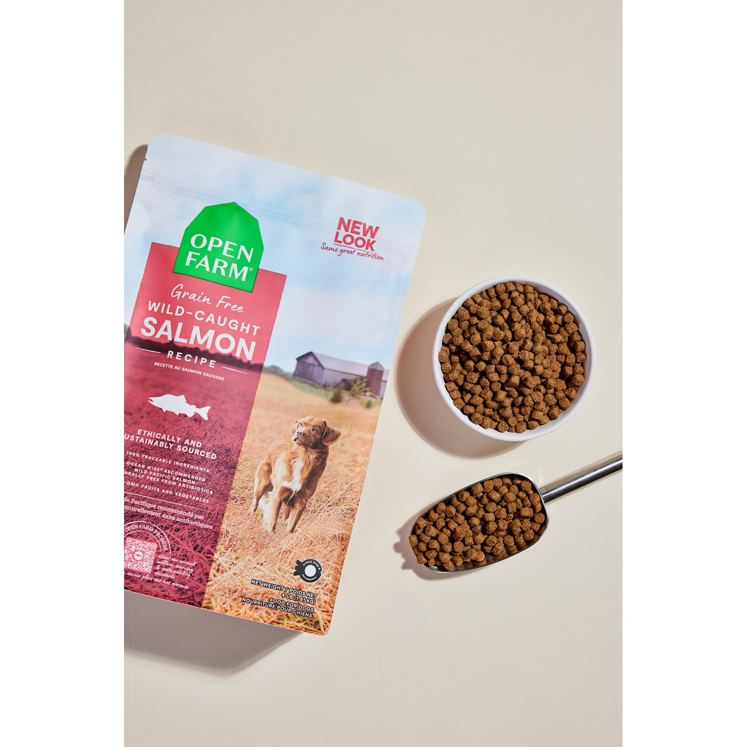 Open Farm Wild Caught Salmon Grain Free Dry Dog Food, 4Lb