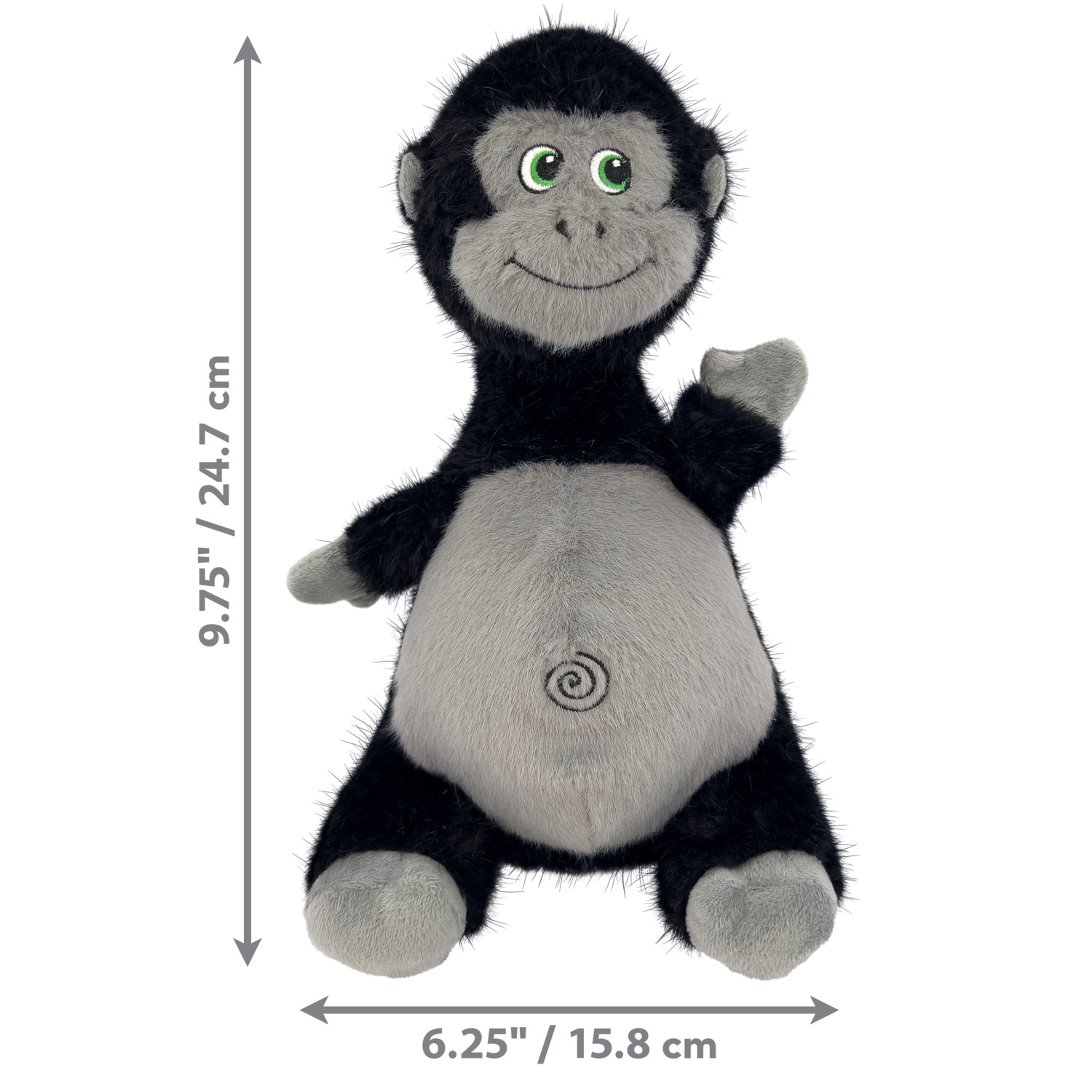 Kong Knots Belly Gorilla Plush Rope Dog Toy, Medium/Large
