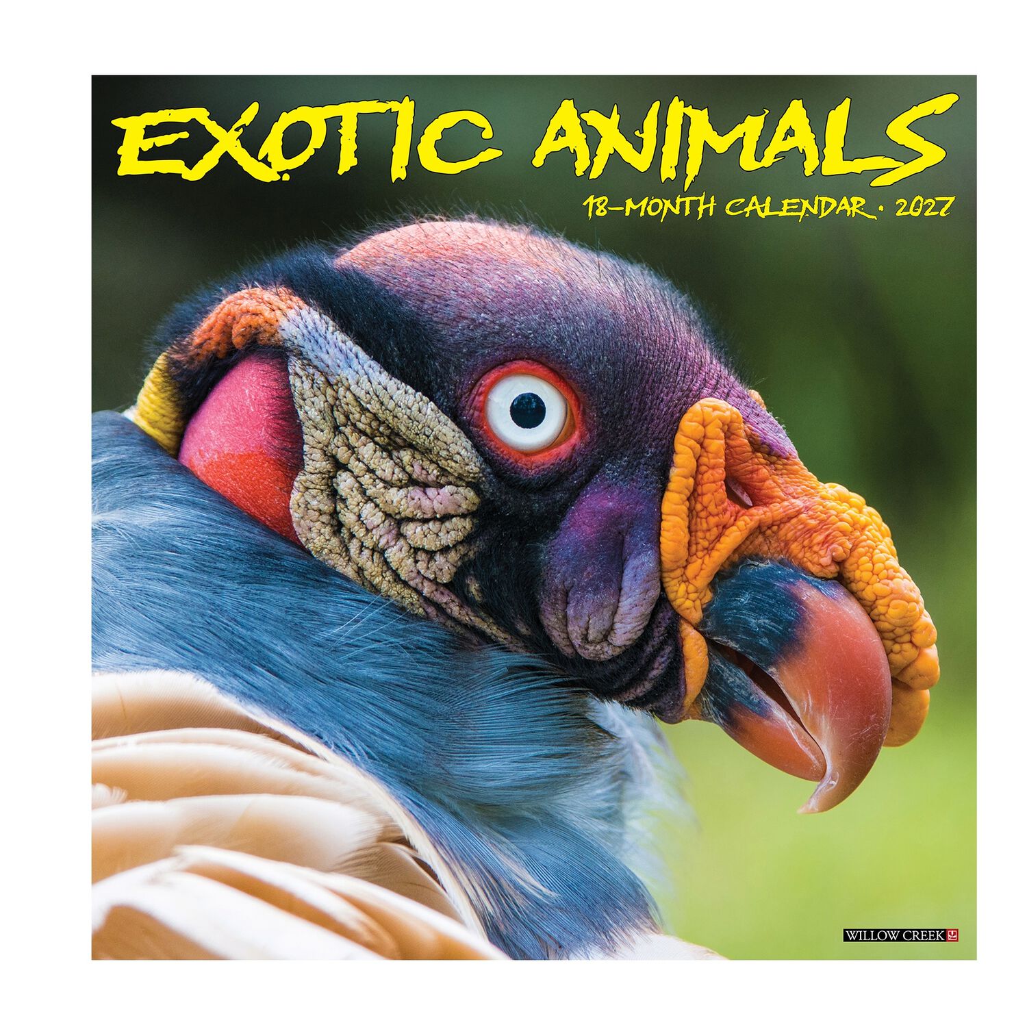 Willow Creek Press Exotic Animals  12" X 12" Wall Calendar