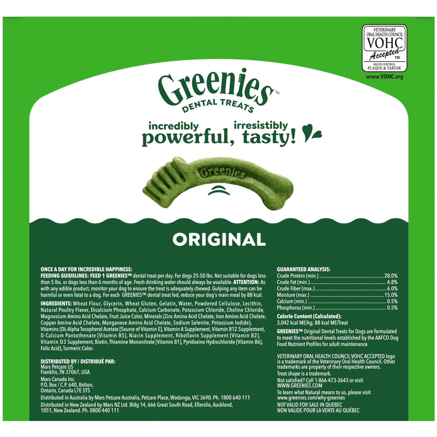 Greenies Regular Natural Original Chicken Flavor Dental Dog Treats, 36 Count