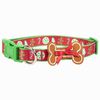 Red Gingerbread Holiday Bone Collar thumbnail number 1