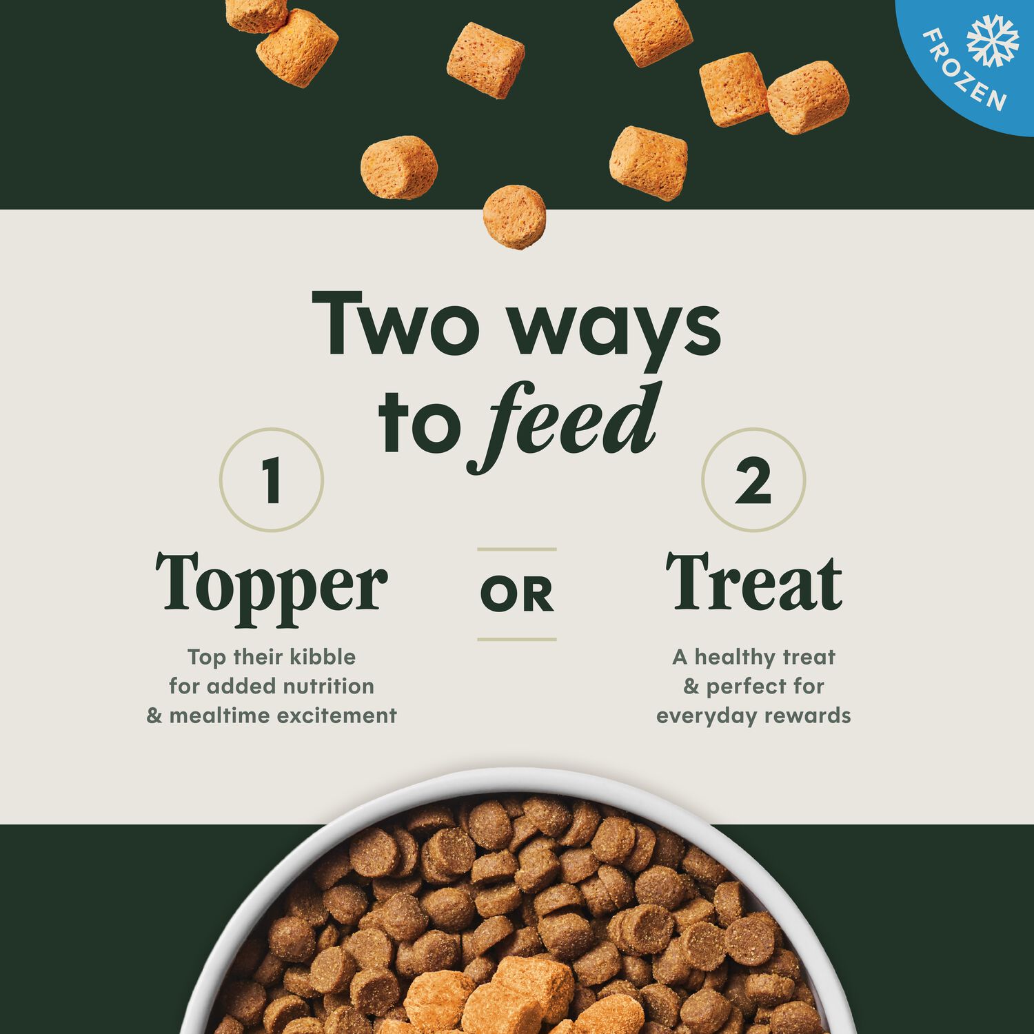 Instinct Frozen Raw Boost Mixers Grain-Free Gut Health Recipe Dog Food Topper, 1.25-Lb Bag