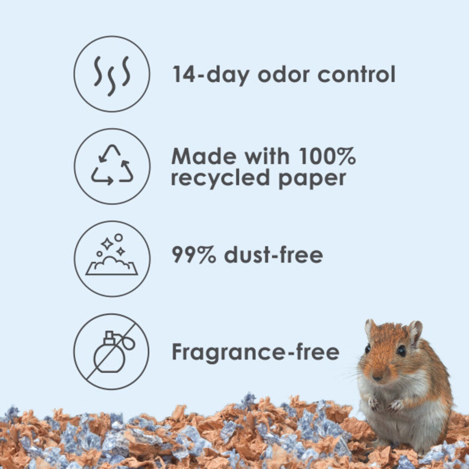 Kaytee Clean & Cozy Natural Paper With Extreme Odor Control Small Animal Bedding, 70-Liters
