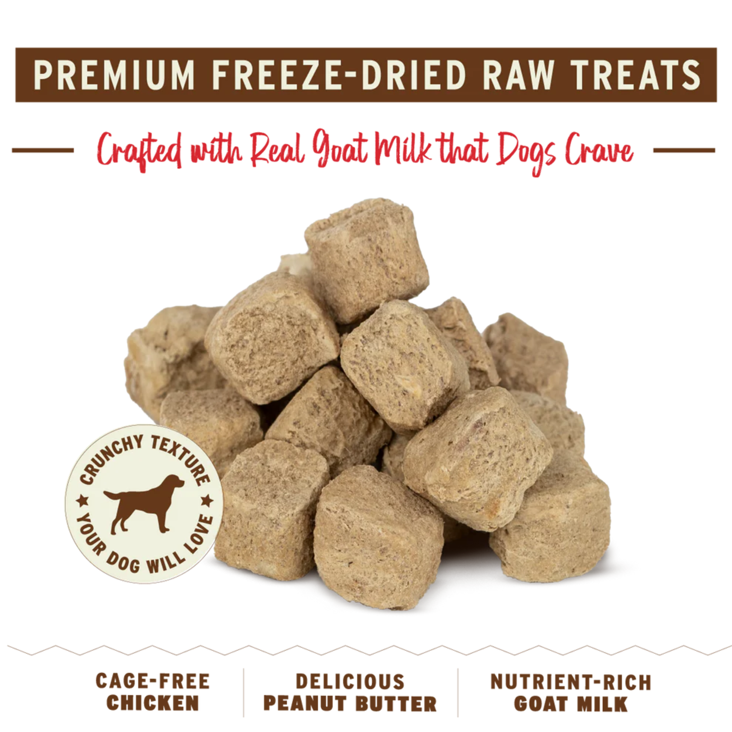 Primal You're My Butter Half Freeze-Dried Raw Dog Treats, Peanut Butter & Chicken, 2-Oz