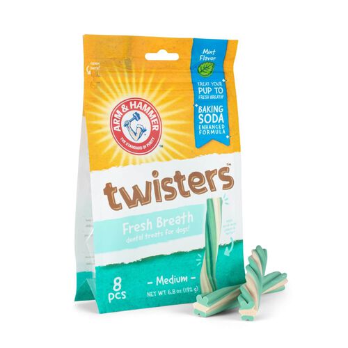 Arm & Hammer Twister Mint Flavor Dental Dog Treats
