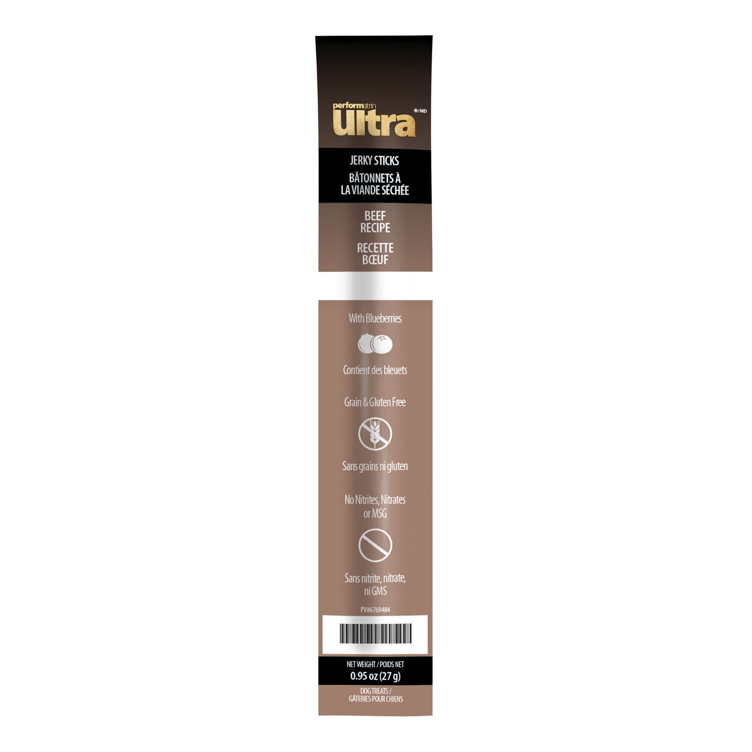 Performatrin Ultra Jerky Sticks Beef Recipe Dog Treats, 1-Each