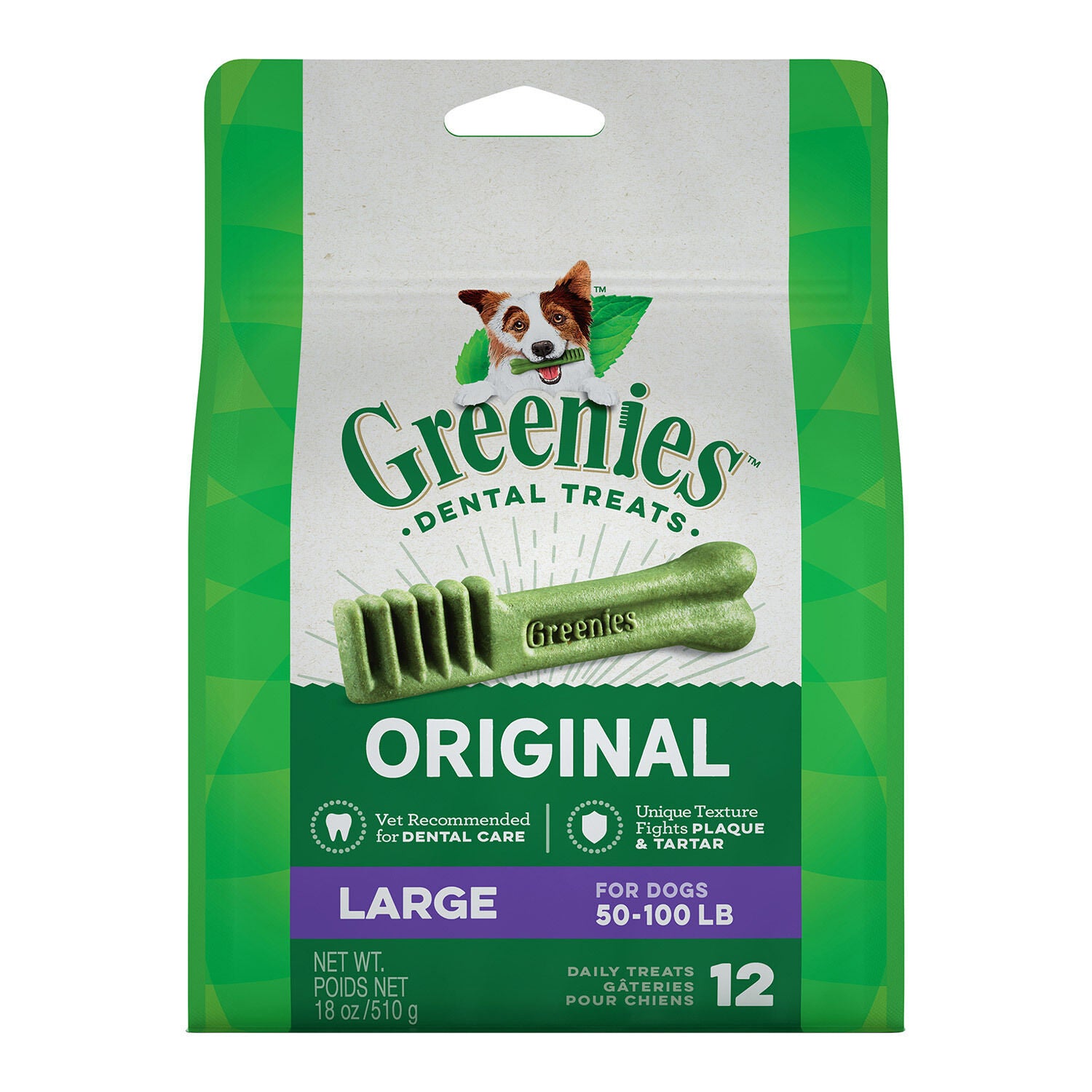 Greenies Original Dental Chew Large Dog Treats