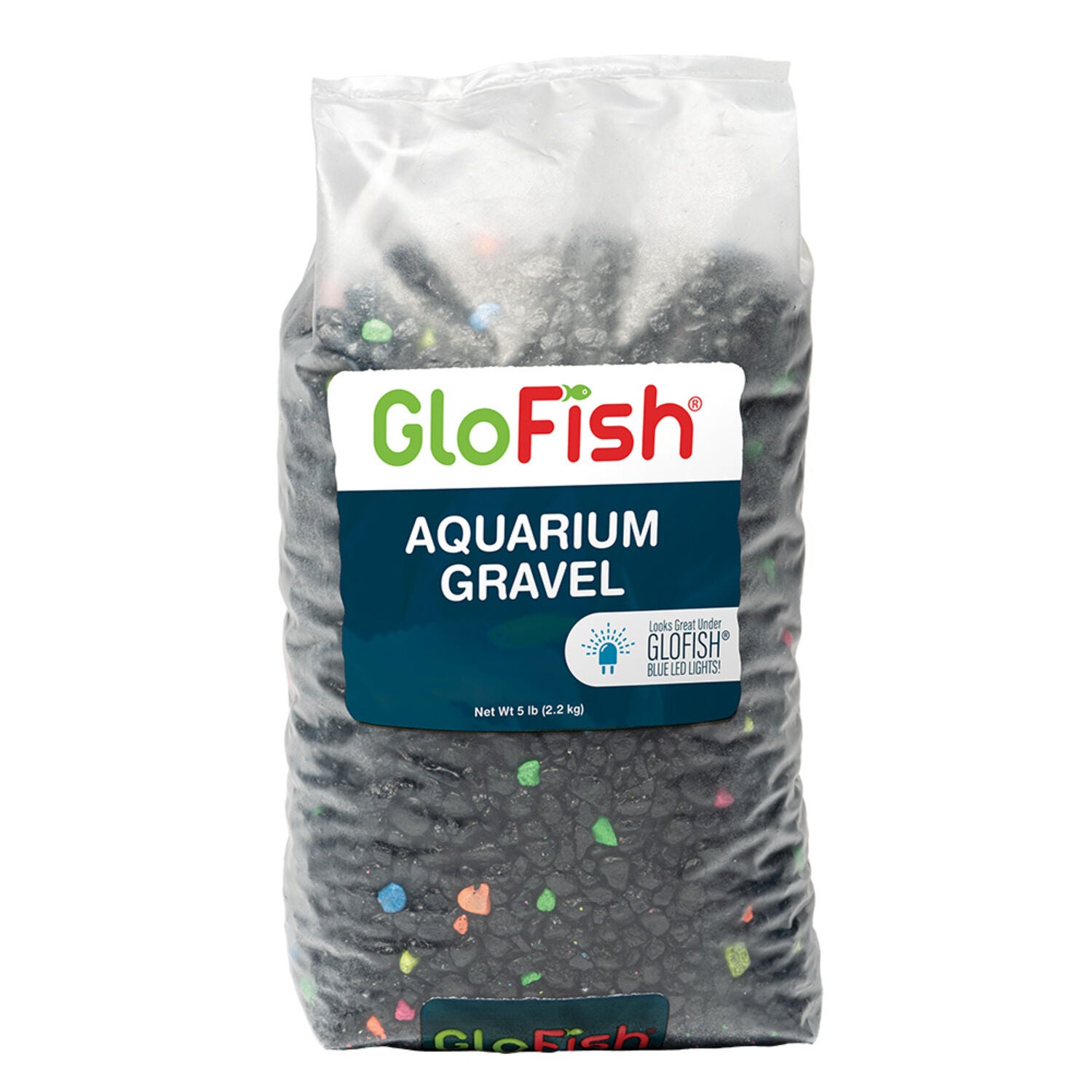 Glofish Aquarium Gravel Black With Highlights, 5-Lb