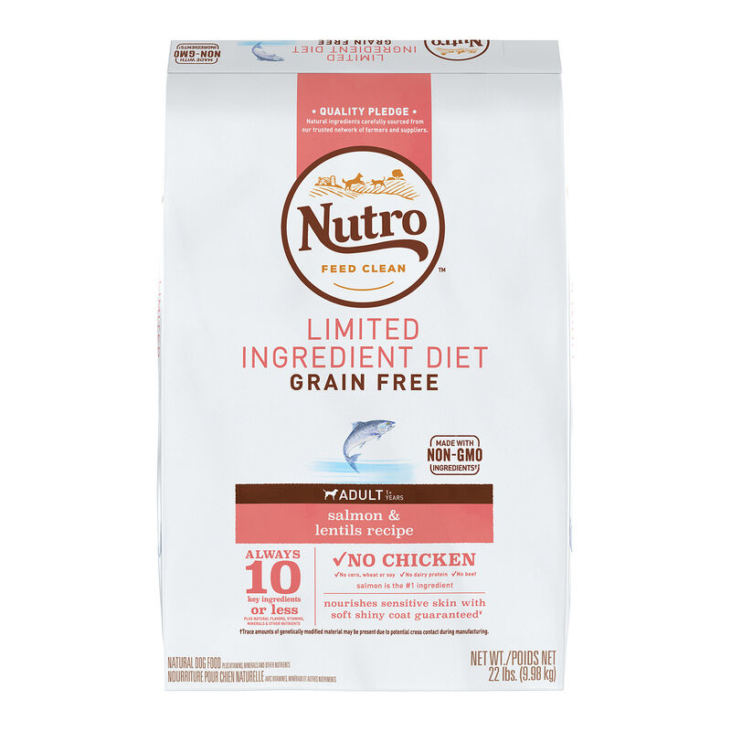 Nutro Limited Ingredient Diet Adult Salmon & Lentils Recipe Dog Food image number 2