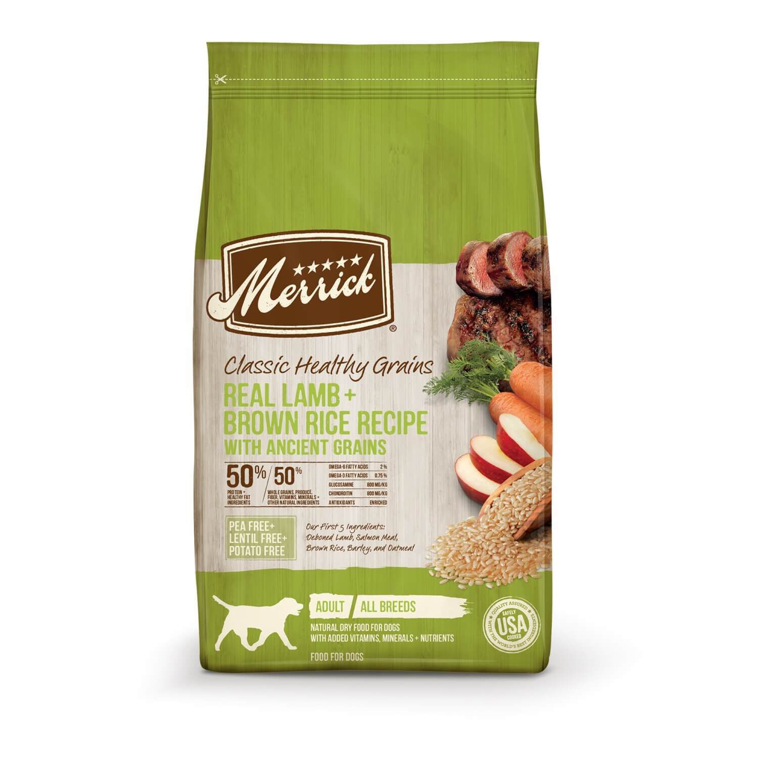 Merrick Classic Healthy Grains Real Lamb & Brown Rice Recipe With Ancient Grains Dry Dog Food