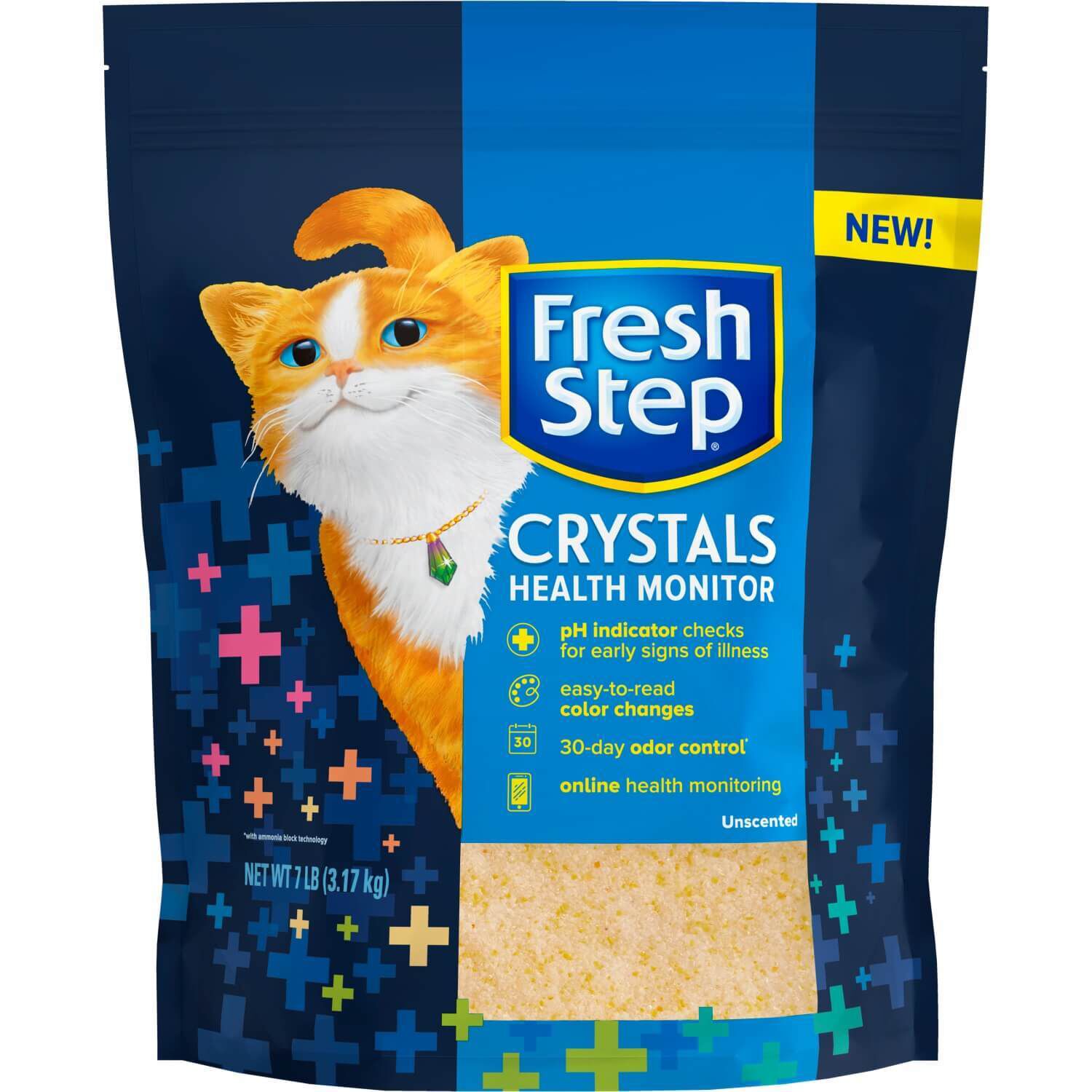 Fresh Step Crystals Health Monitoring Cat Litter 7LB Pet Supermarket
