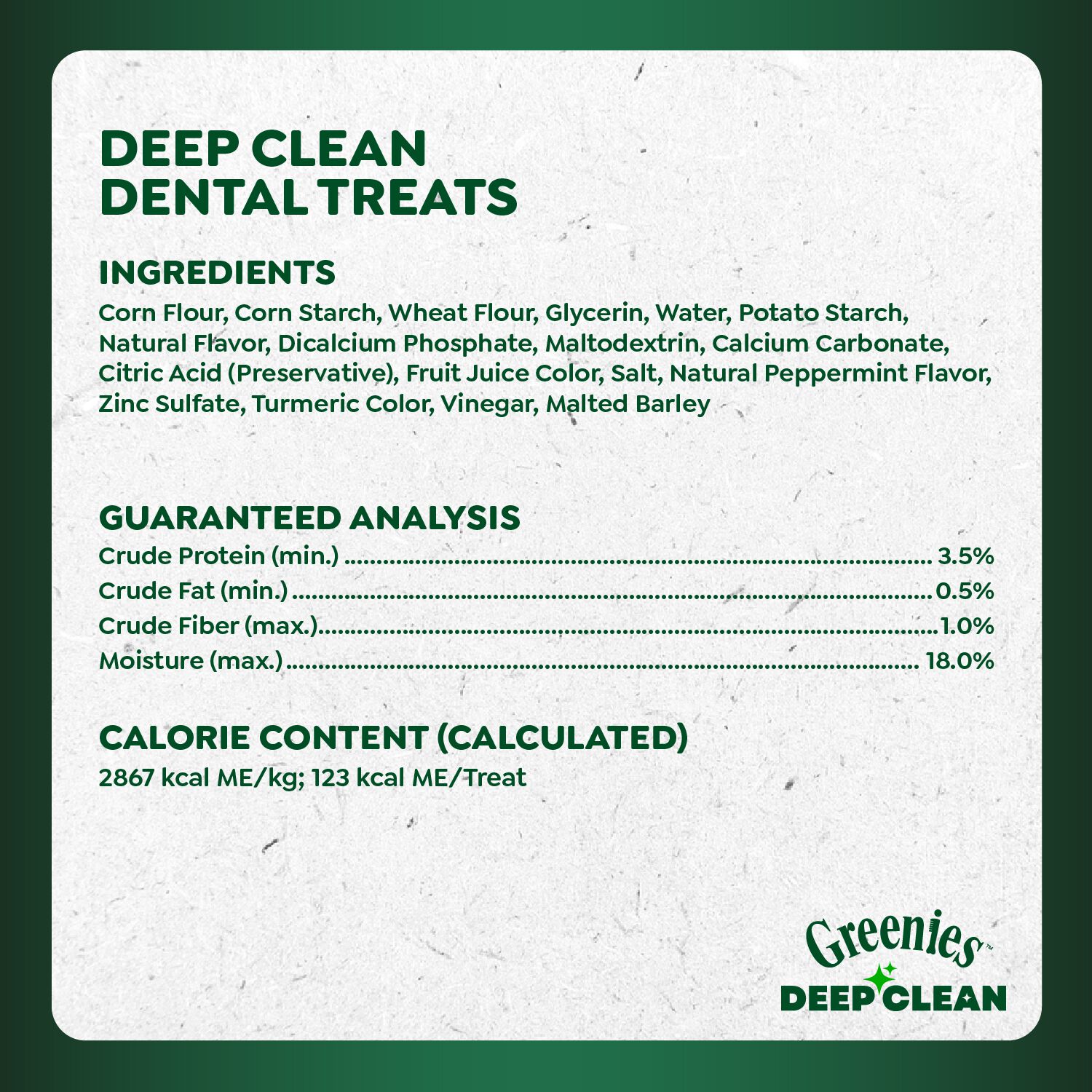 Greenies Deep Clean Original Flavor Small Size Dental Dog Treats, 2.82 Oz, 2 Count