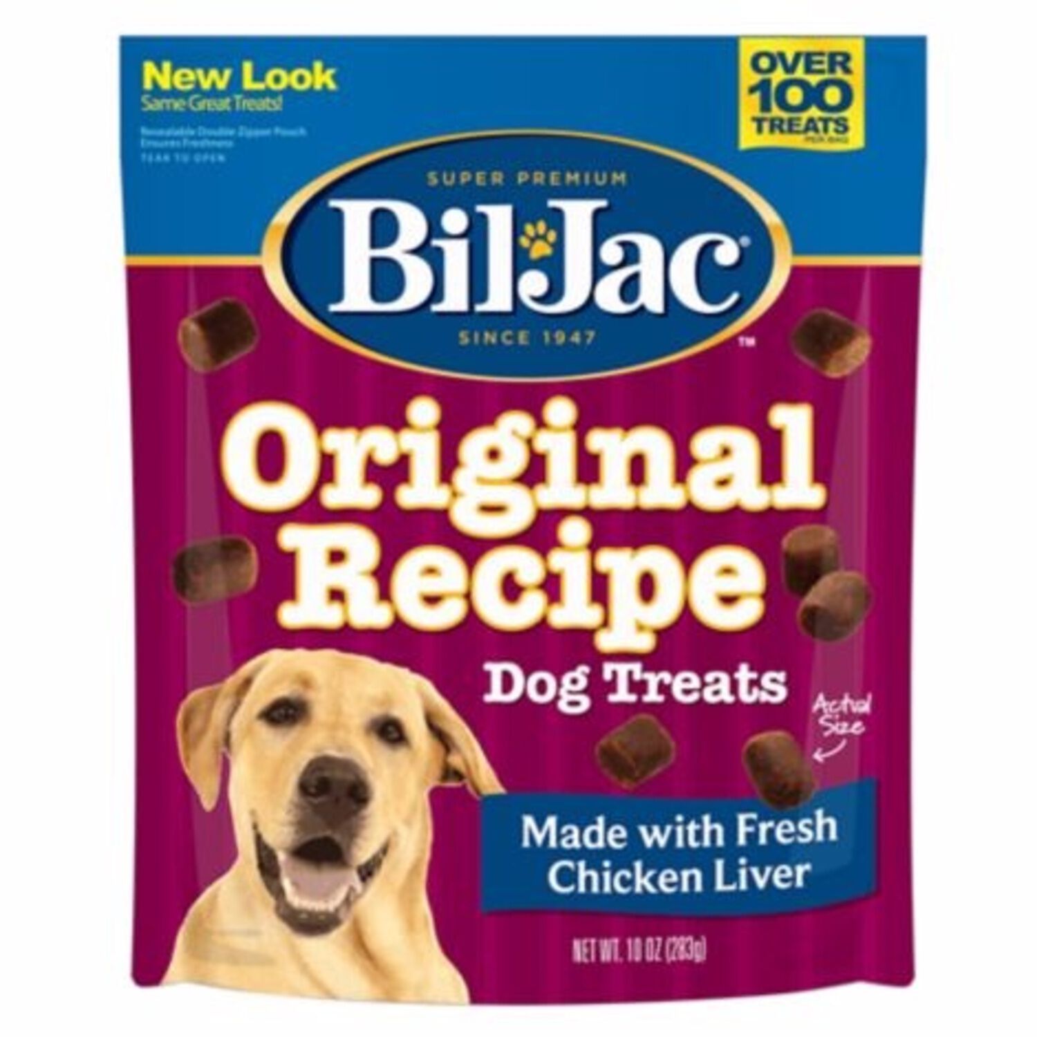 Bil-Jac Original Recipe With Fresh Chicken Liver Soft & Chewy Dog Treats, 10-Oz
