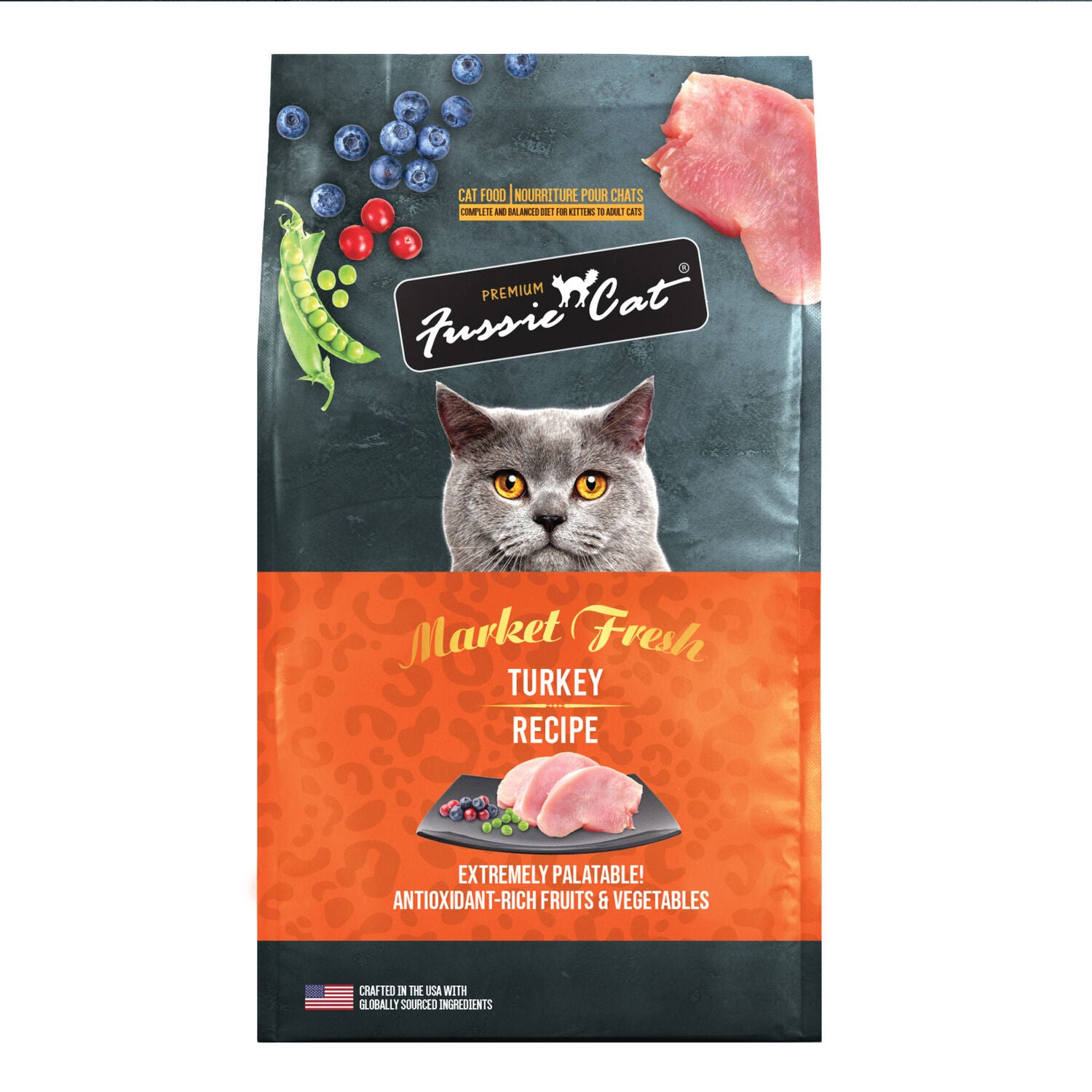 Fussie Cat Market Fresh Grain-Free Turkey Recipe Dry Cat Food