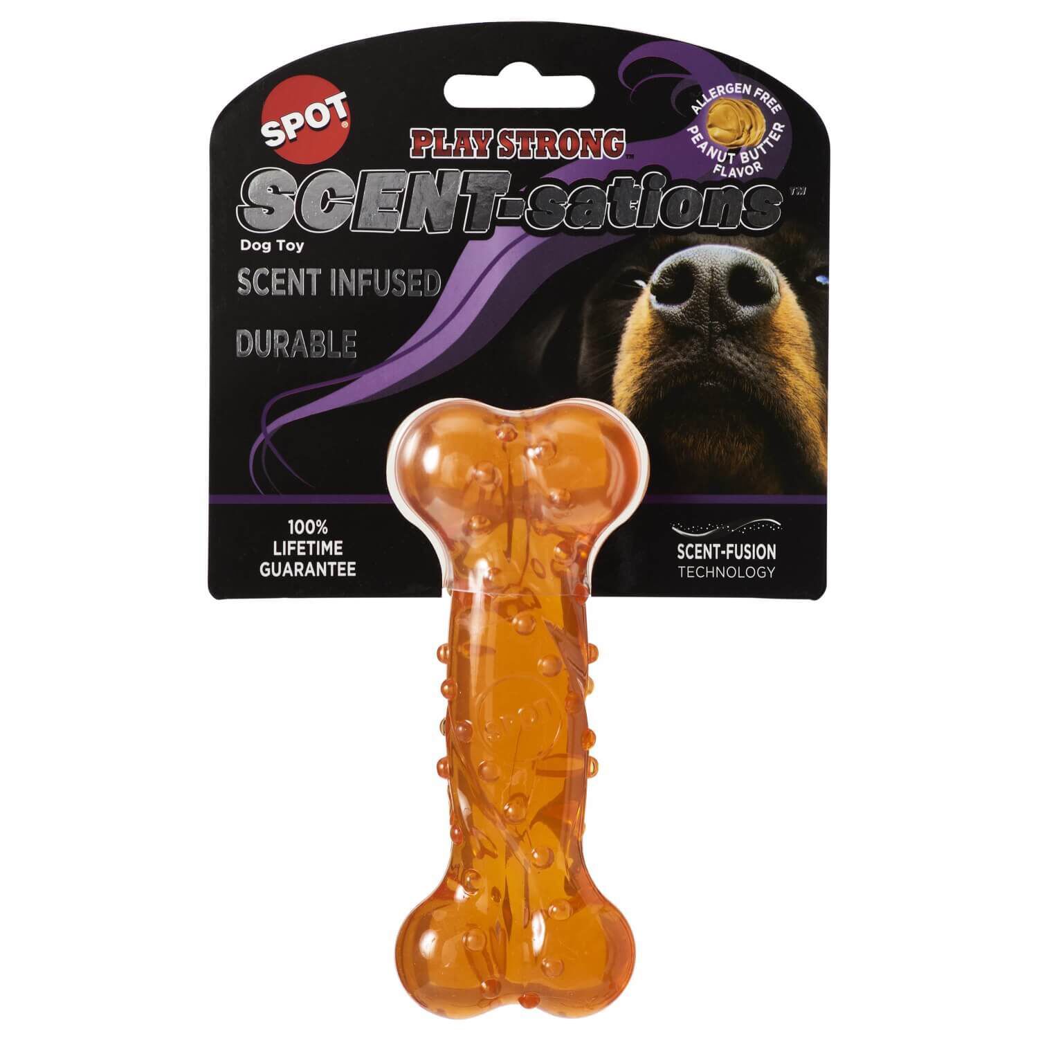 Spot Scentsations Peanut Butter Scented Bone Dog Chew Toy