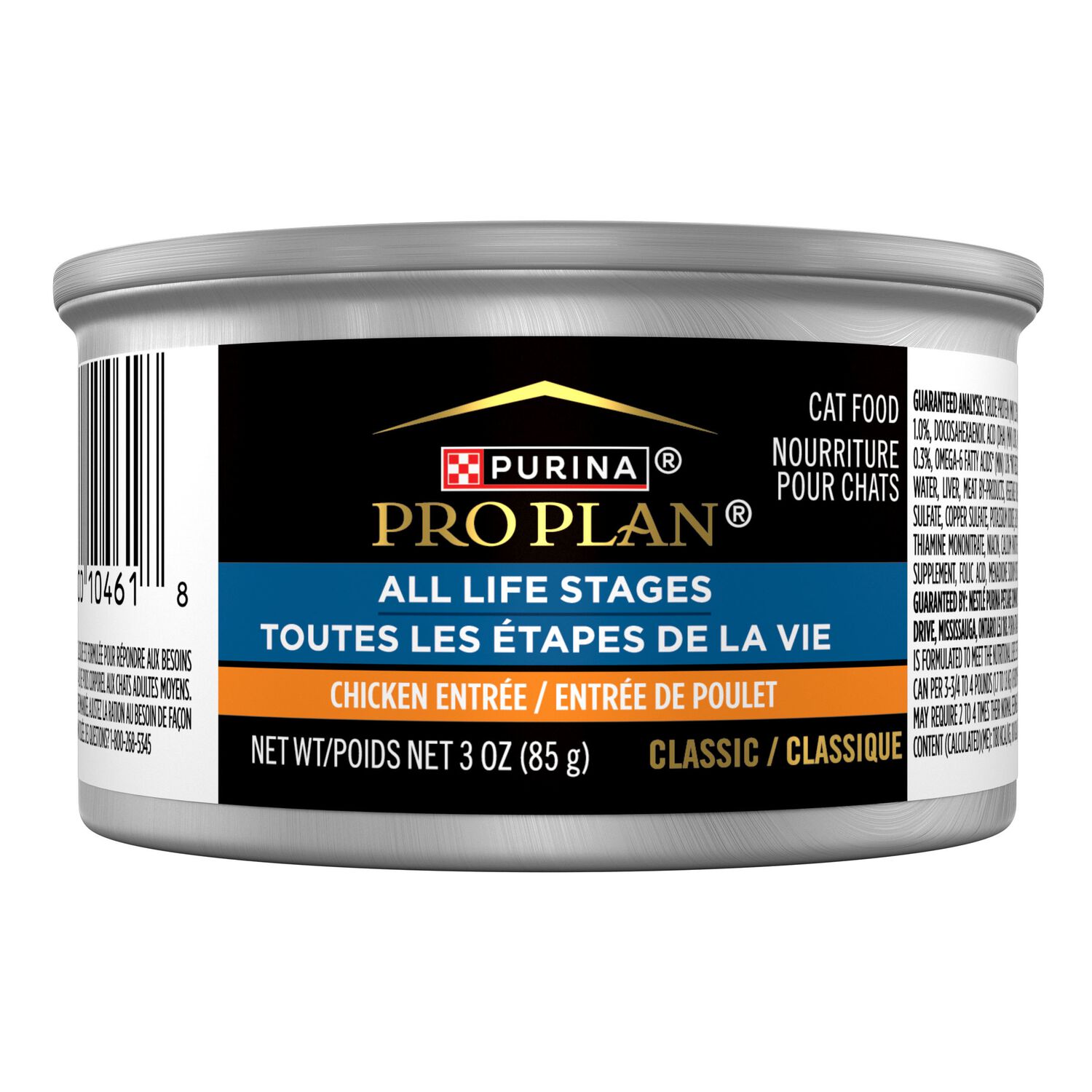Purina Pro Plan All Life Stages Chicken Pate Classic Entr&eacute;e Wet Cat Food, 3 Oz.