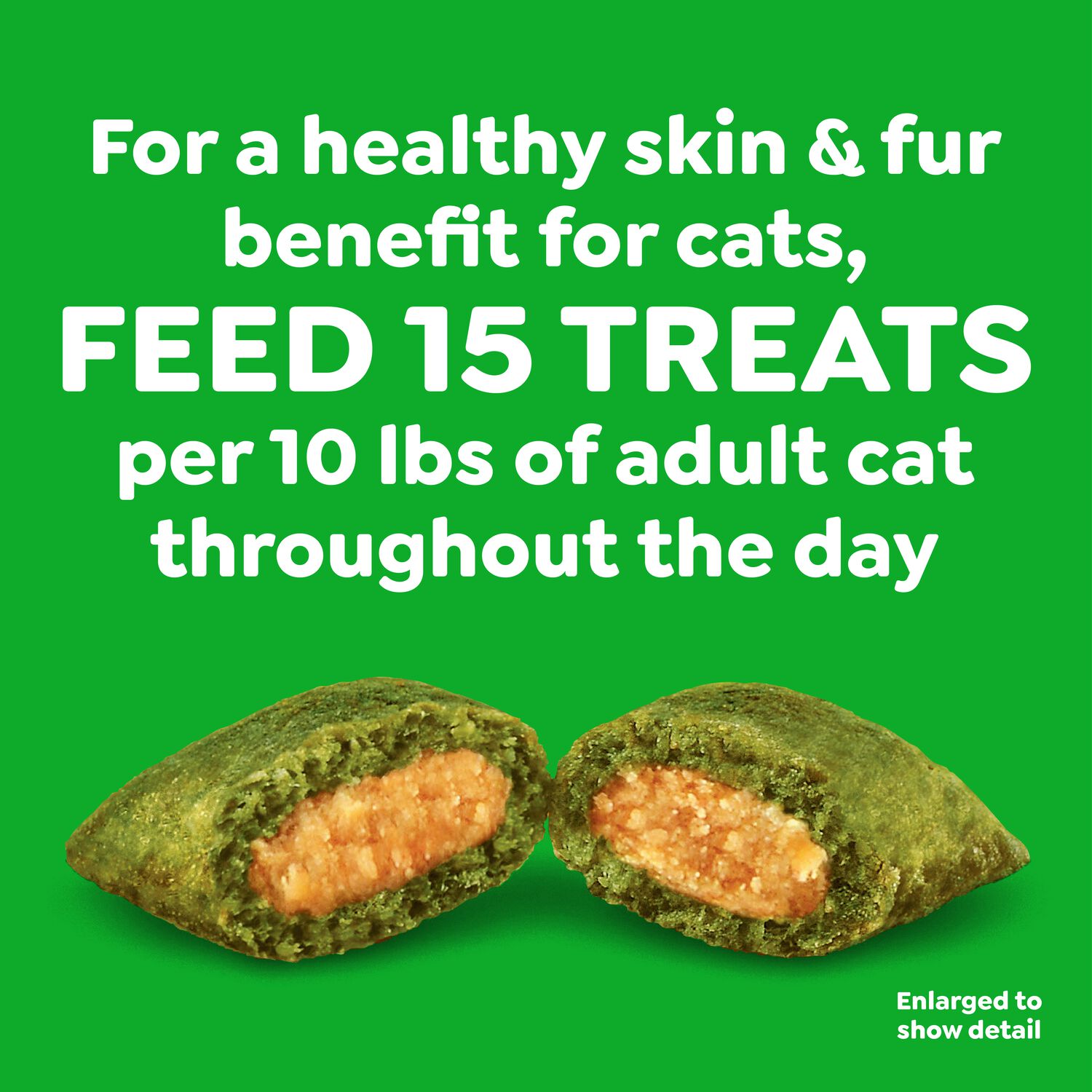 Greenies Feline Smartbites Skin & Fur Health Chicken Flavor Cat Treats, 2.1-Oz