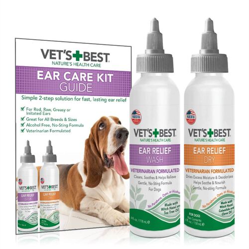 Vet'S Best Ear Relief Wash+Dry 2 Pack